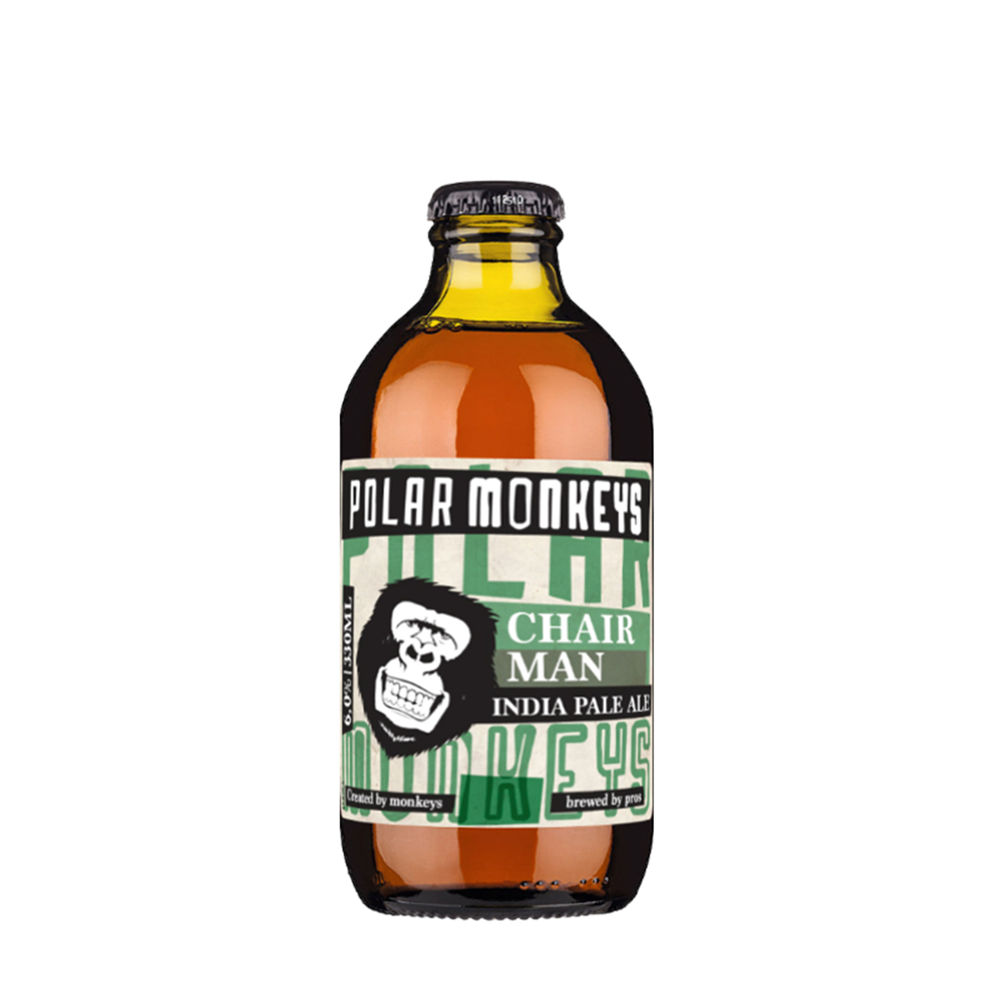 24 bots. Presidente del mono polar (India Pale Ale) - 33 cl Polar Monkeys vista0