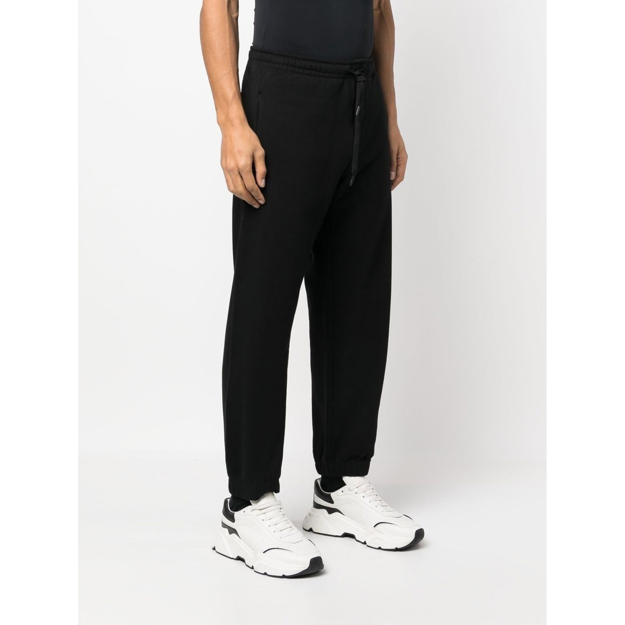 Pantaloni ricamati con rose Versace Jeans Couture vista0