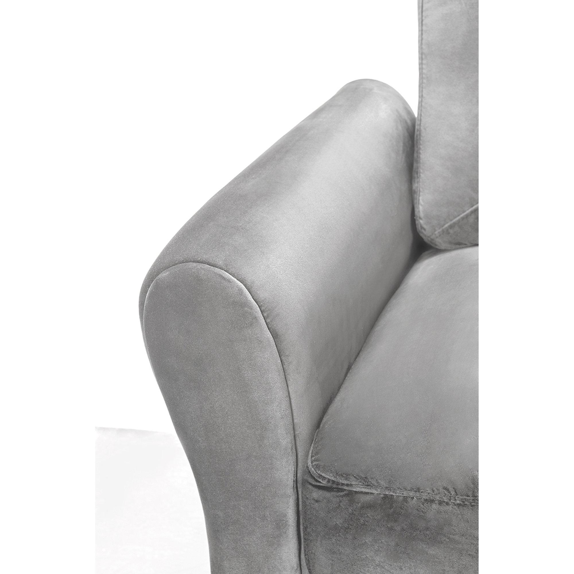 Divano a 3 posti Lucia, grigio scuro Braid vista3