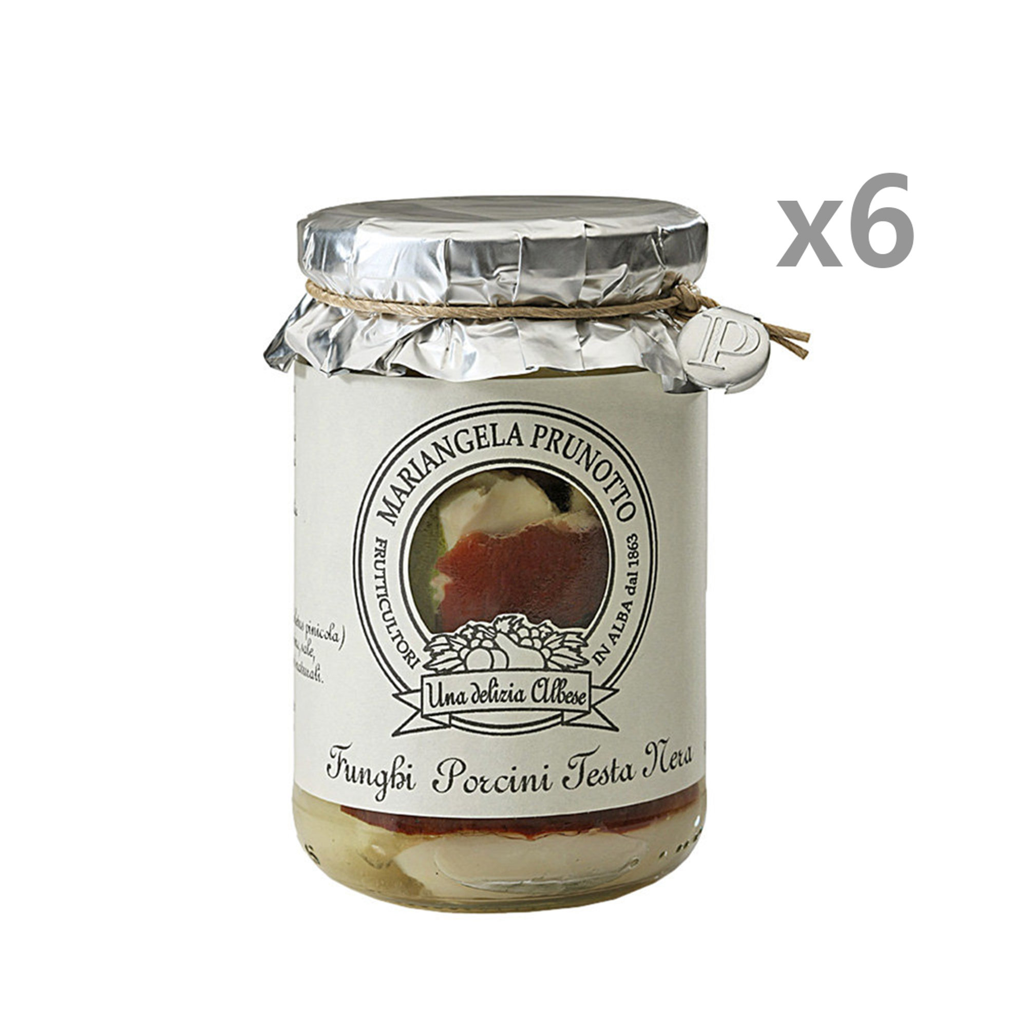 n. 6 piezas de champiñones porcini cabeza negra 300 gr Prunotto vista0