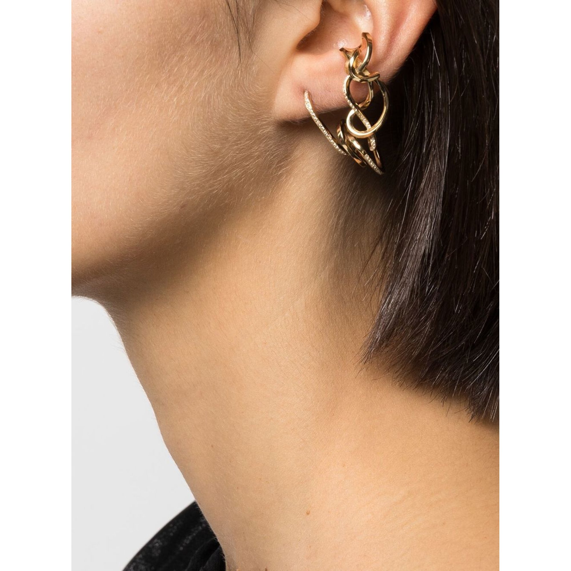 Grimpeur d'oreille en argent recyclé avec top az COMPLETEDWORKS vista1