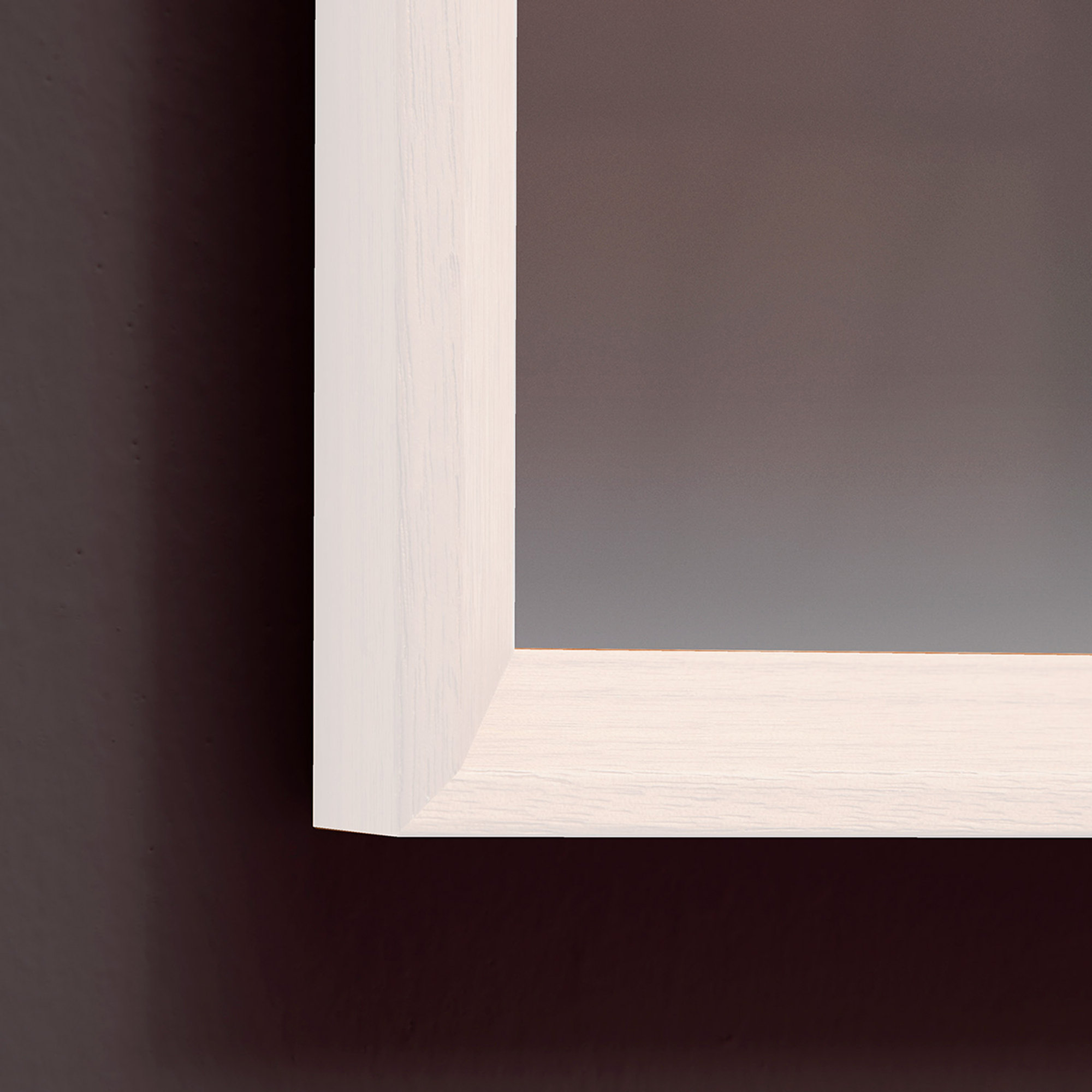 Espejo de pared PACENTRO de madera blanca 40x140 D&D vista2