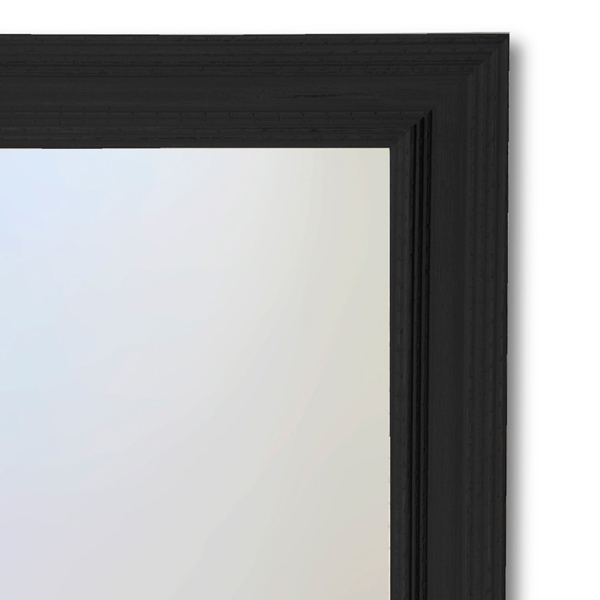 Specchio da parete BIENNO in legno nero CP 30x120 D&D vista1