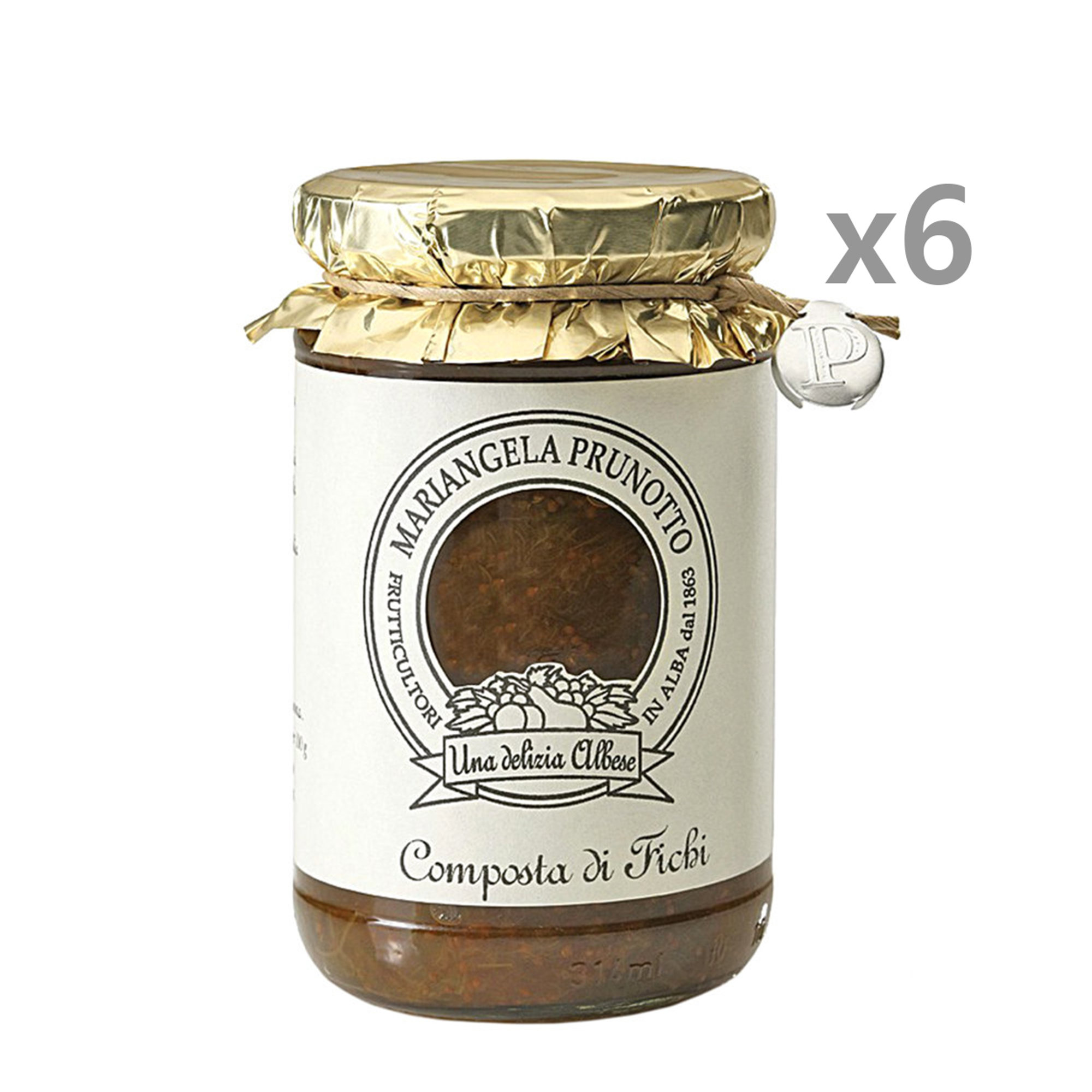 6 pots Compote de figues 345 g. Prunotto vista0