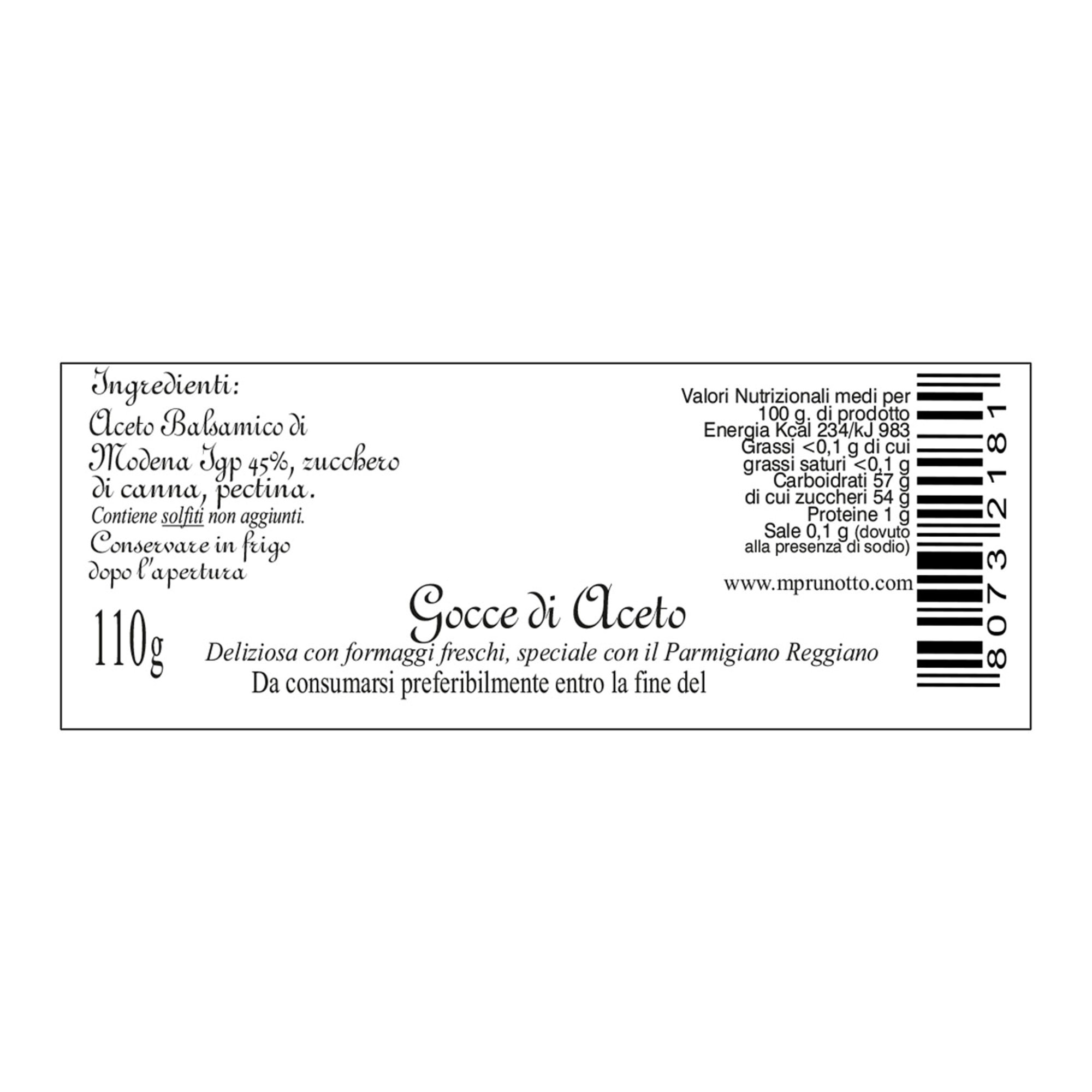 4 paquets Assortiment n.1 gelées (Gelée de Dolcetto, Vinaigre Balsamique et Moscato) Prunotto vista1