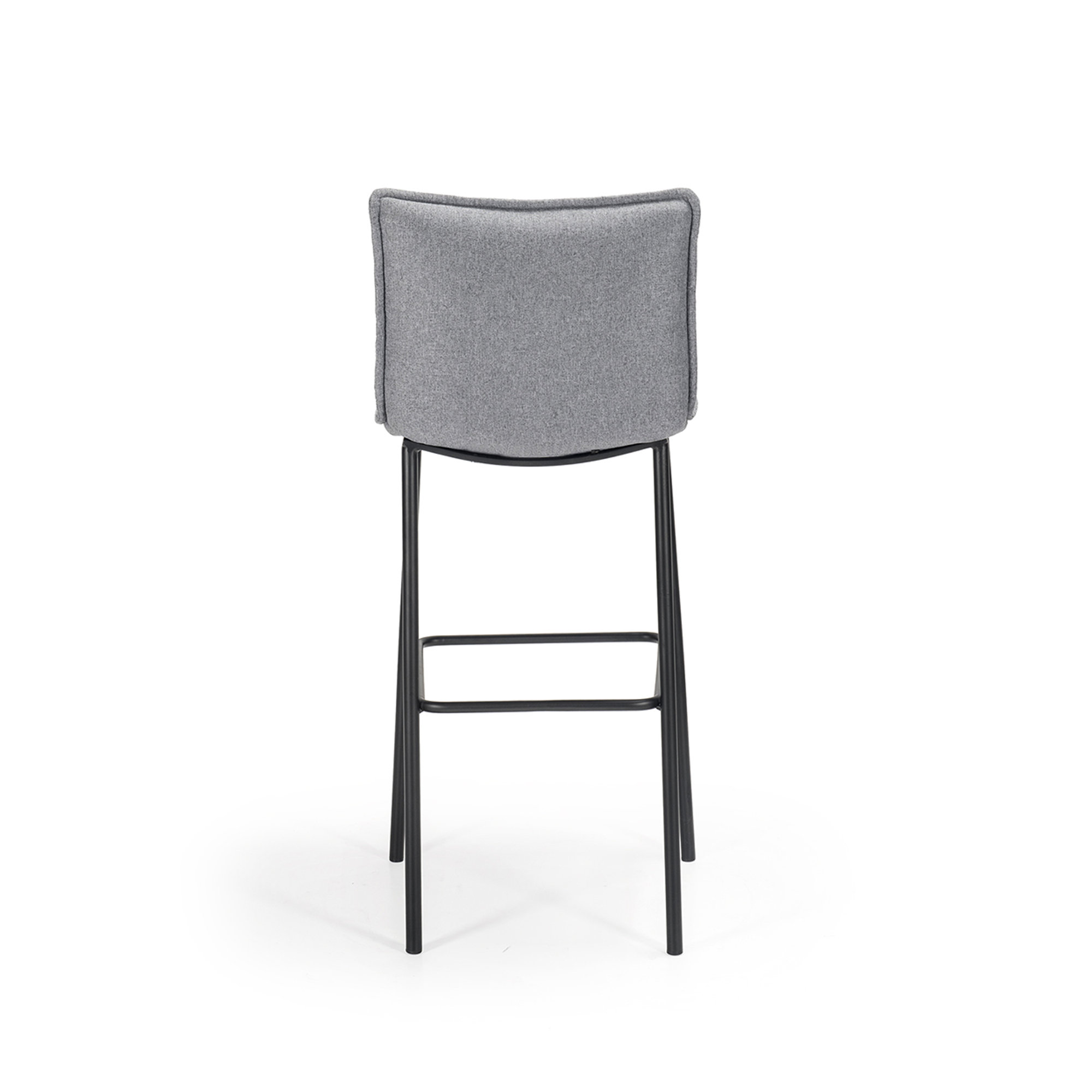Sgabello in tessuto van gogh, grigio Braid vista1