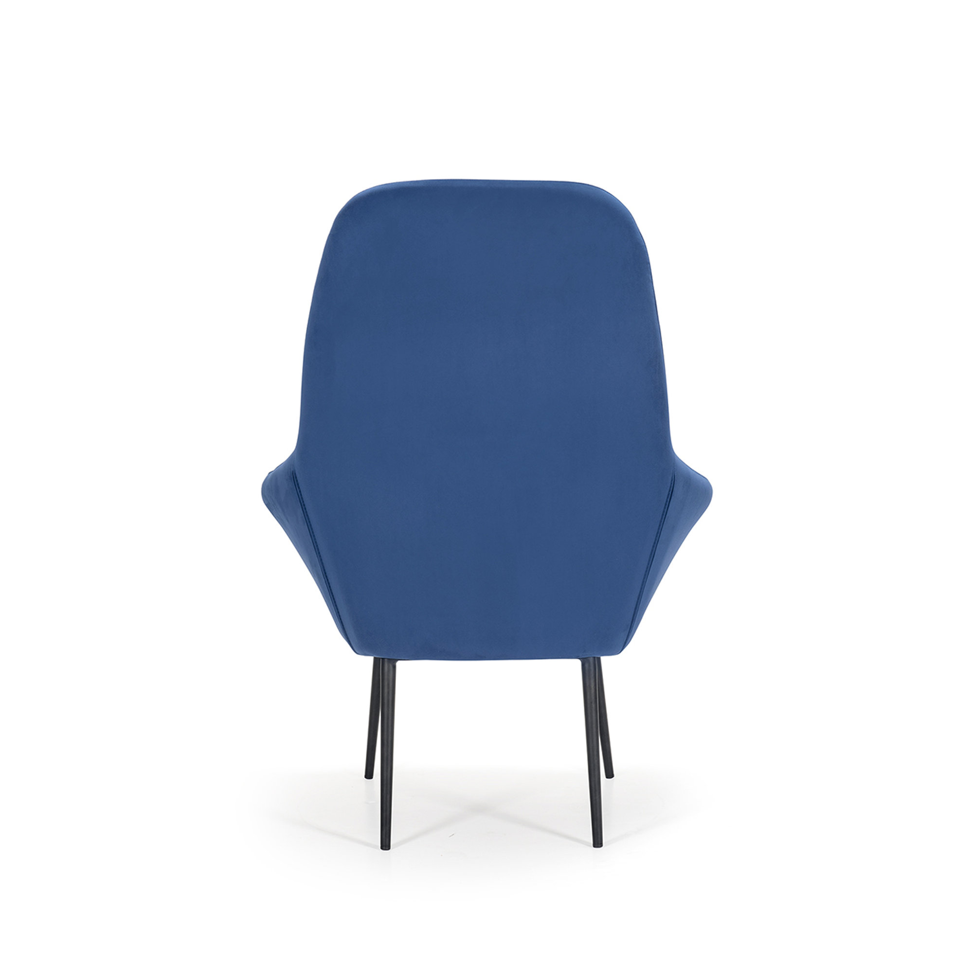 Poltrona mary in velluto, blu Braid vista4