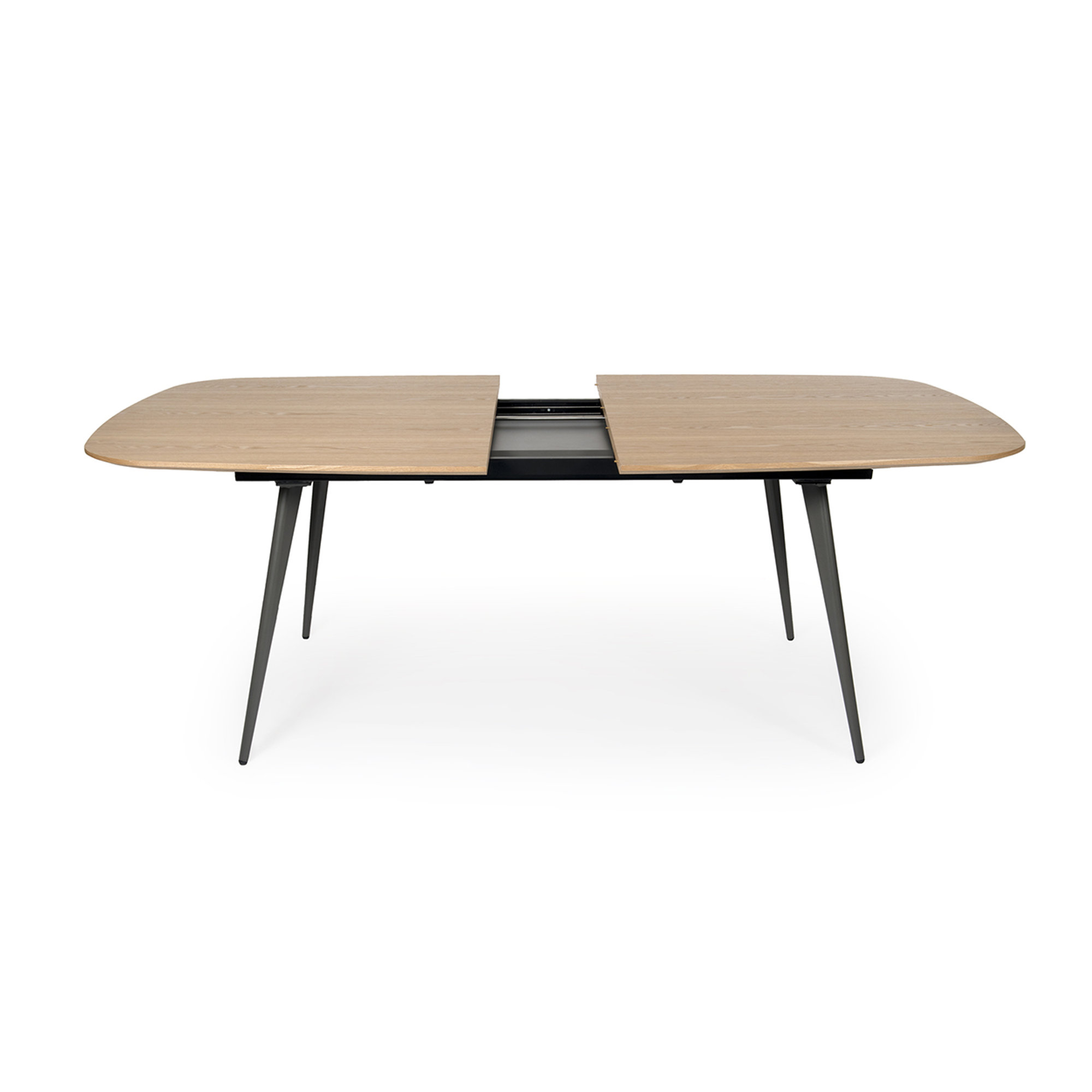 Tavolo allungabile braque, legno grigio/nero Braid vista3
