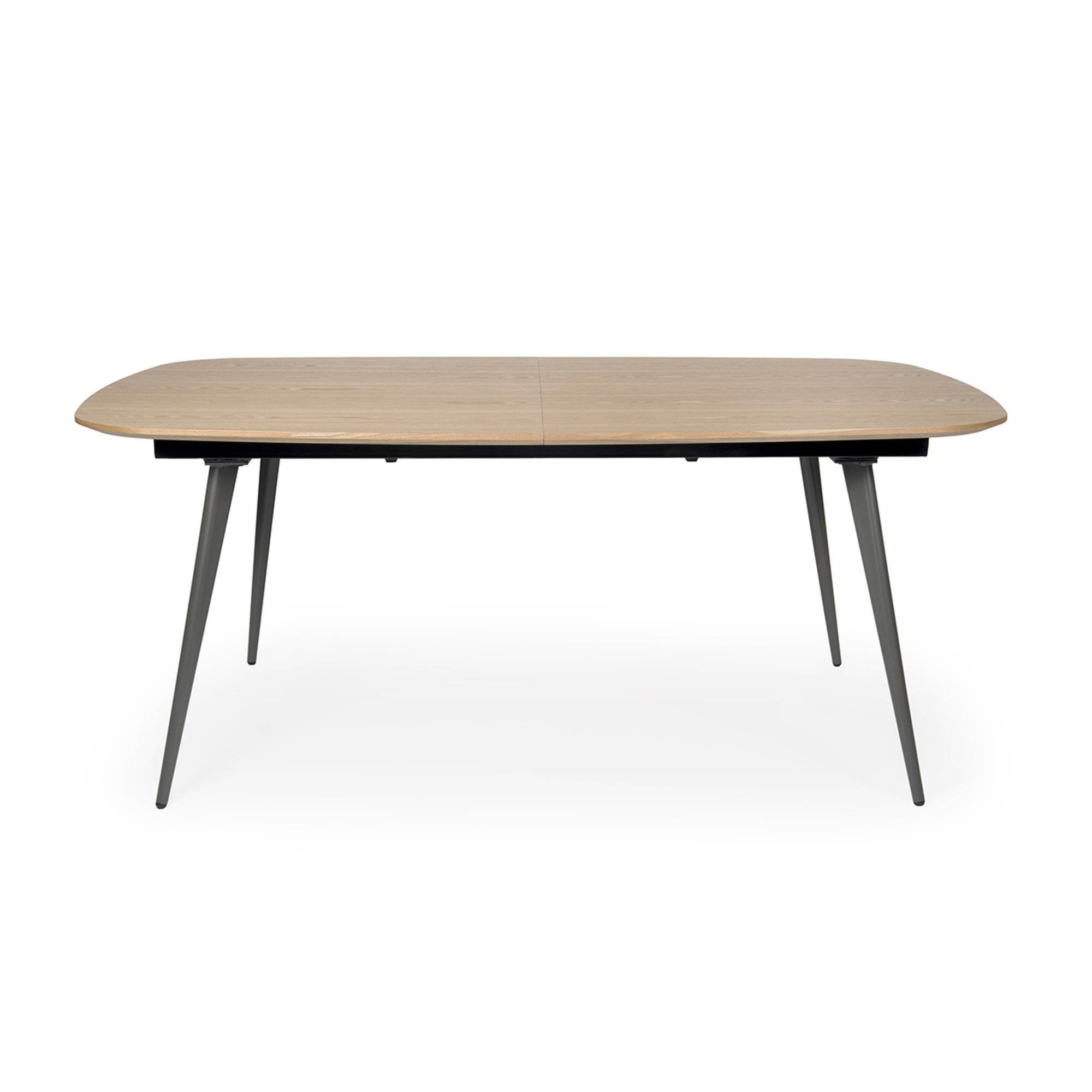 Tavolo allungabile braque, legno grigio/nero Braid vista0