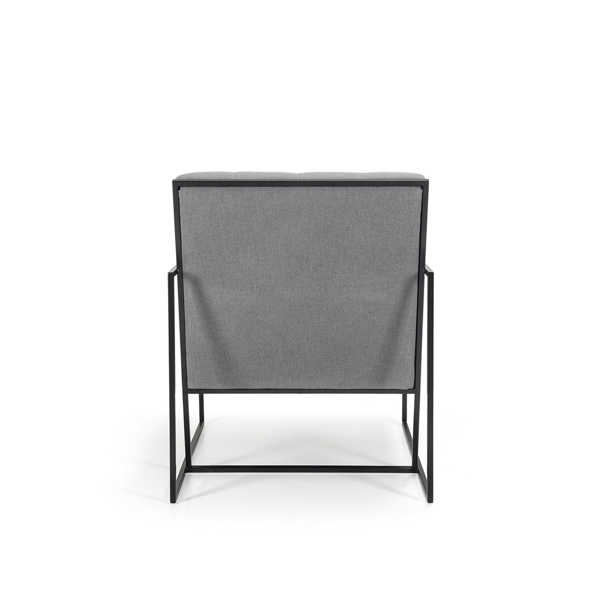 Poltrona in velluto kruger, grigio Braid vista1