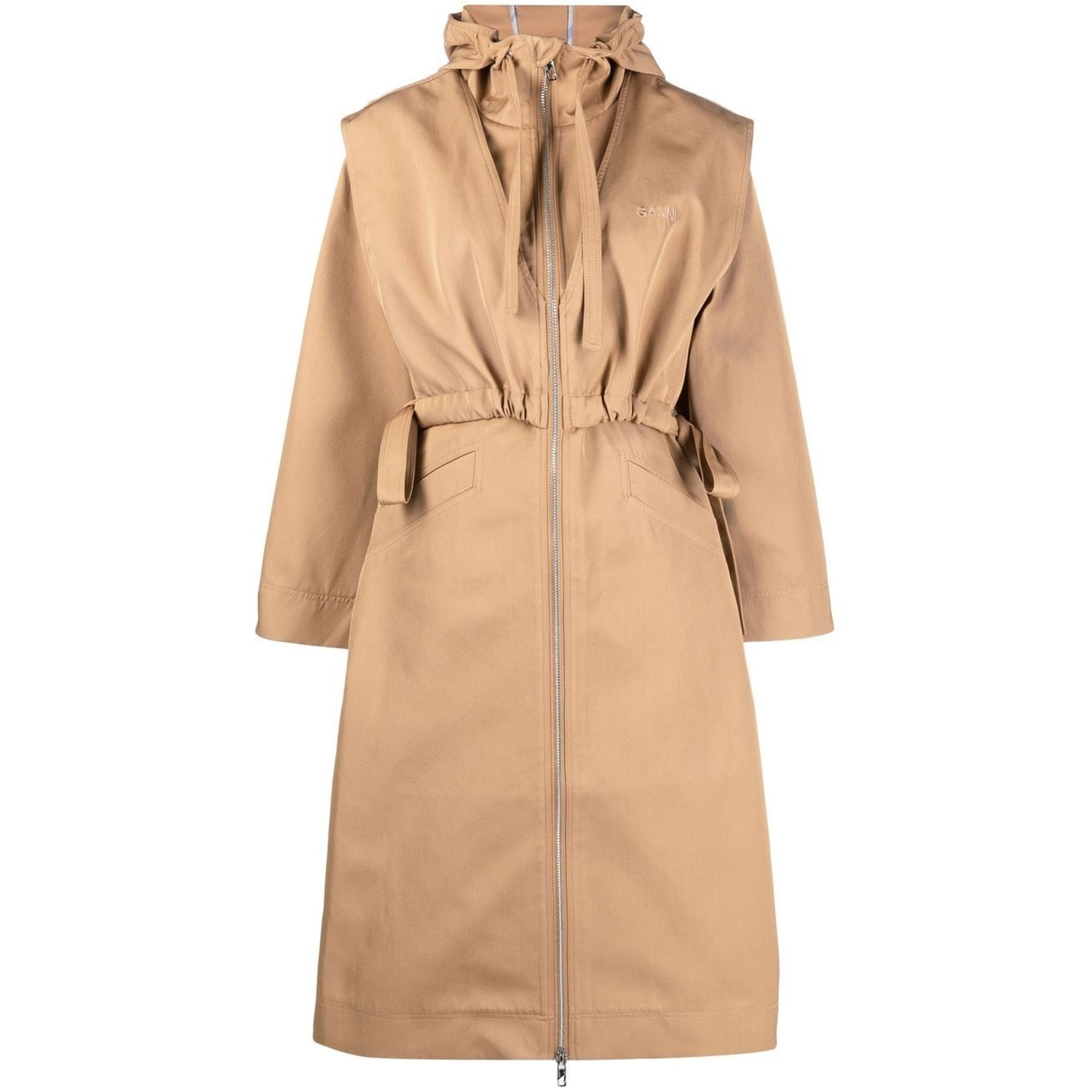 Cappotto con cerniera Ganni vista0