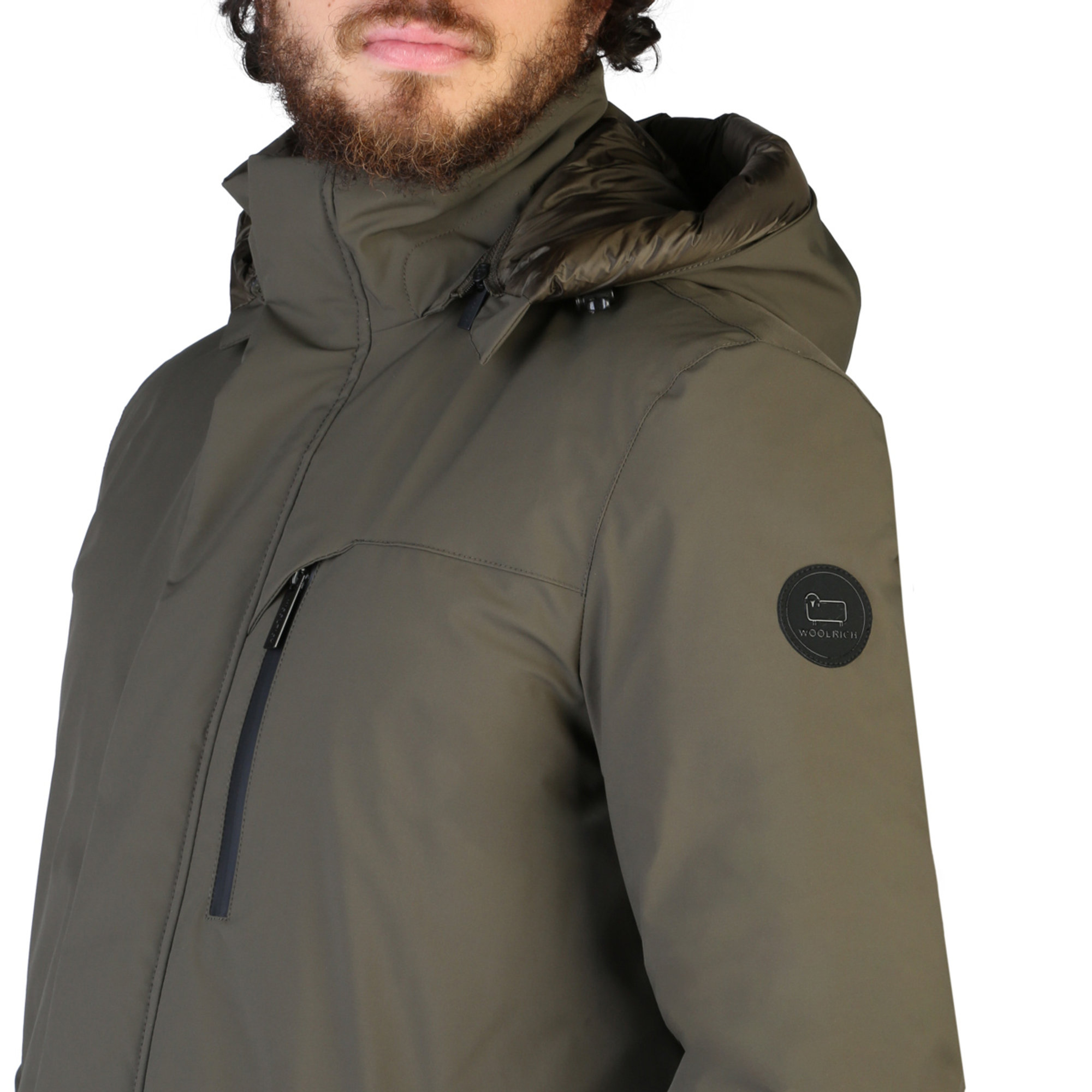 Giacca Verde Uomo Woolrich vista2