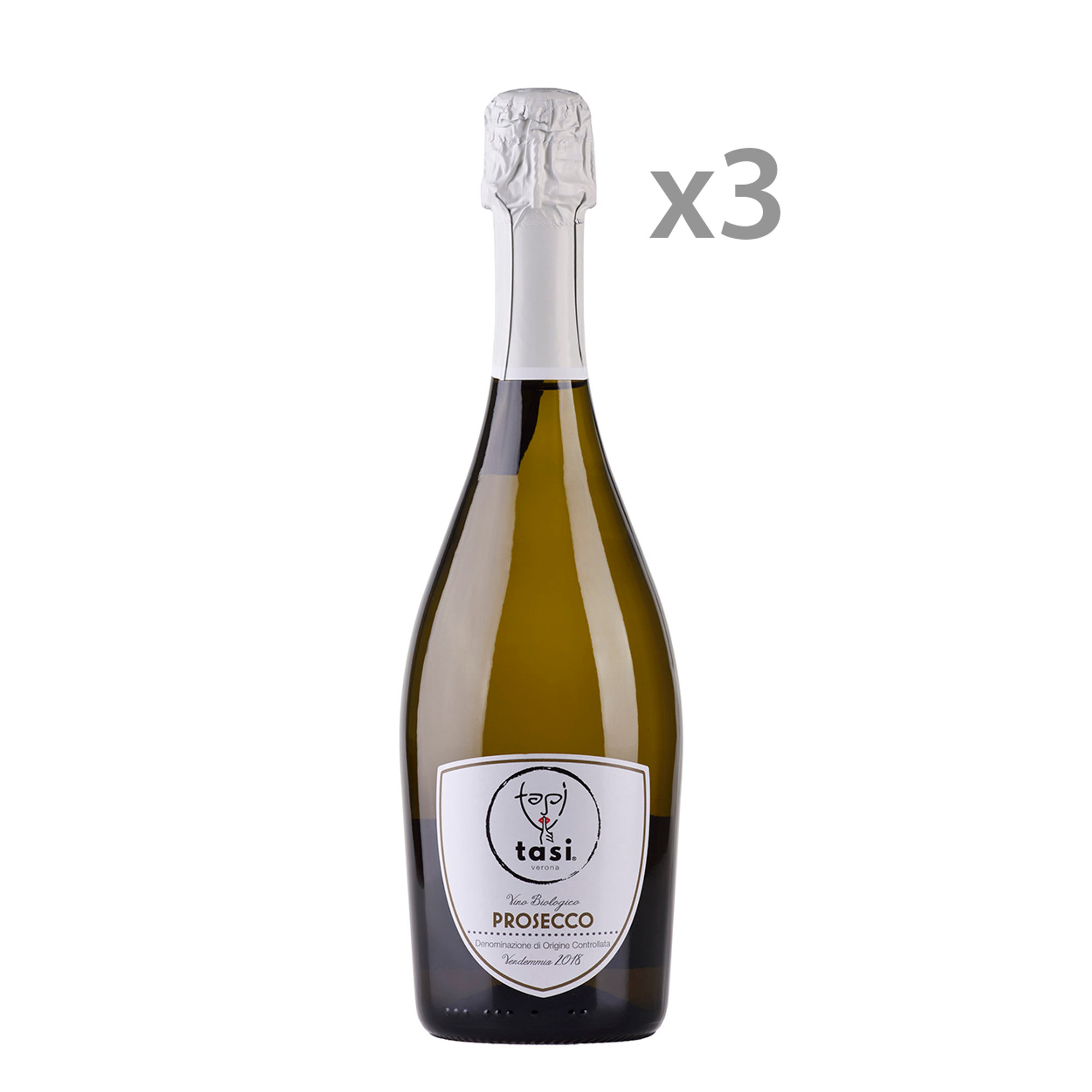 3 Bottiglie - TASI Prosecco DOC Spumante Brut 2019 Tasi vista0