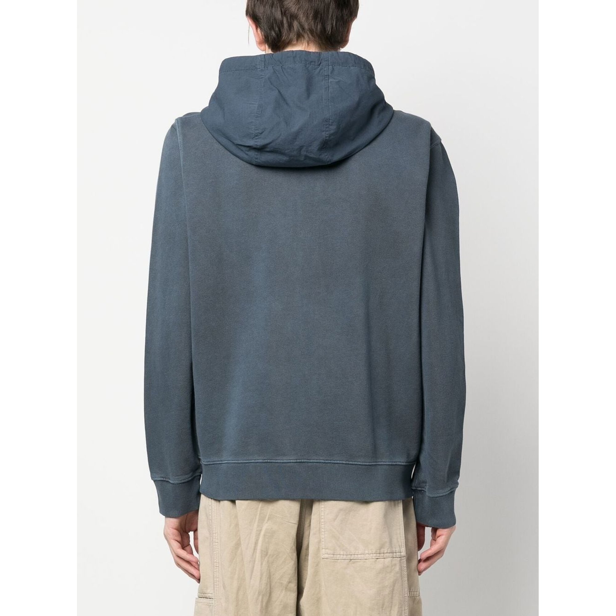 Felpa con cappuccio e zip intera Mixmedia Woolrich vista3