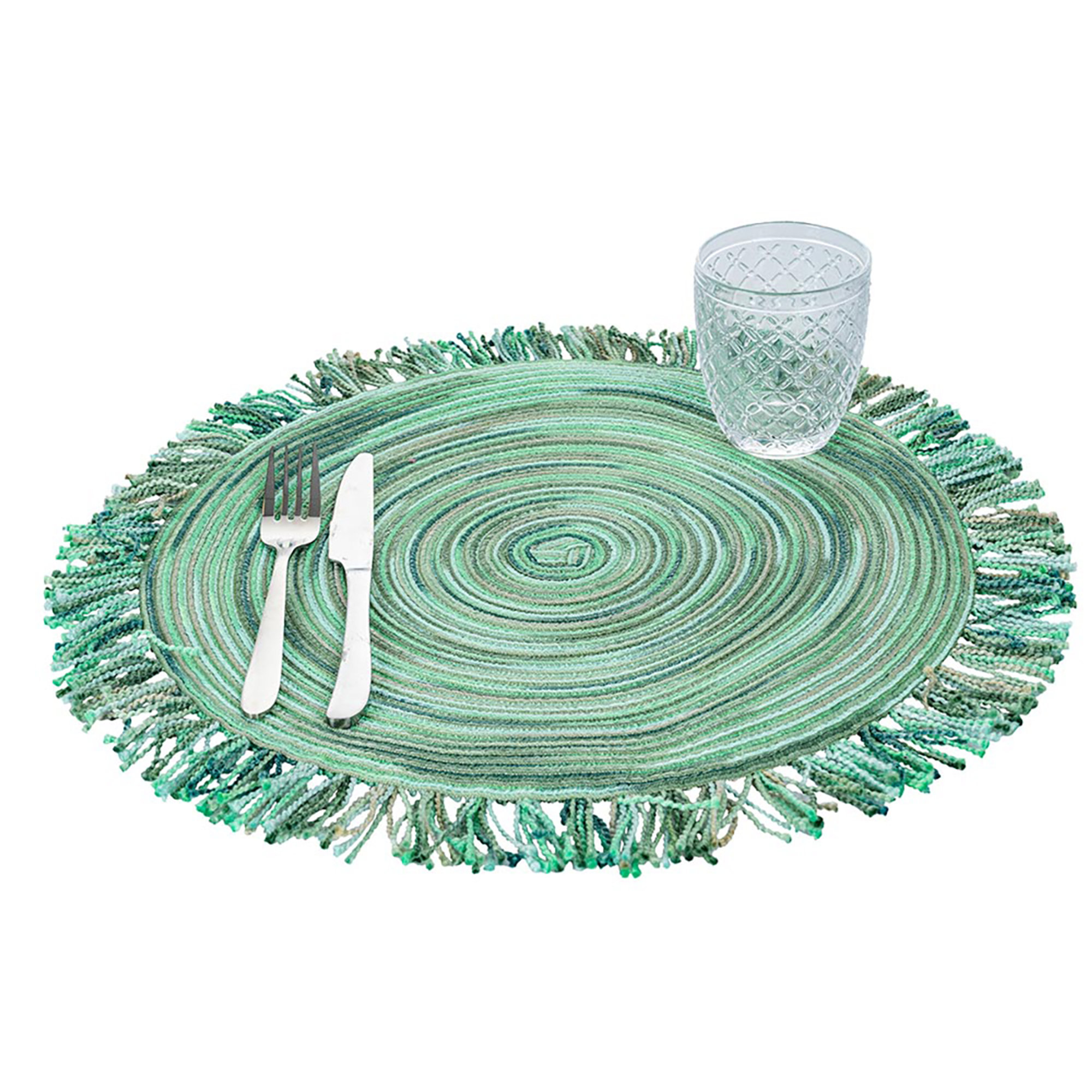 Set 6 Tovaglietta con frange sh greenery Villa D'Este Home Tivoli 1996 vista2