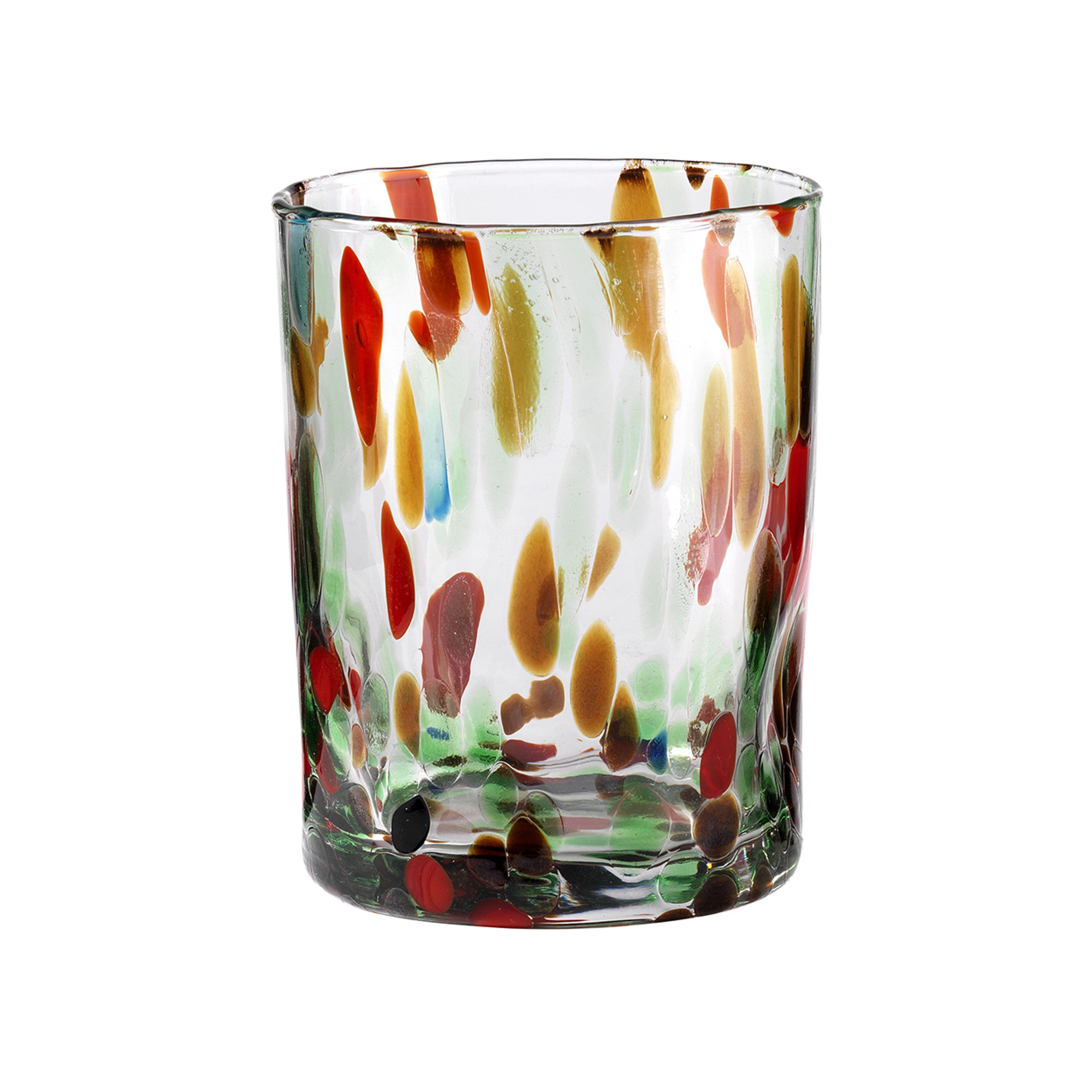 Set 6 pz. Banderoles bicchiere acqua h.10 cm verde Onlylux vista1