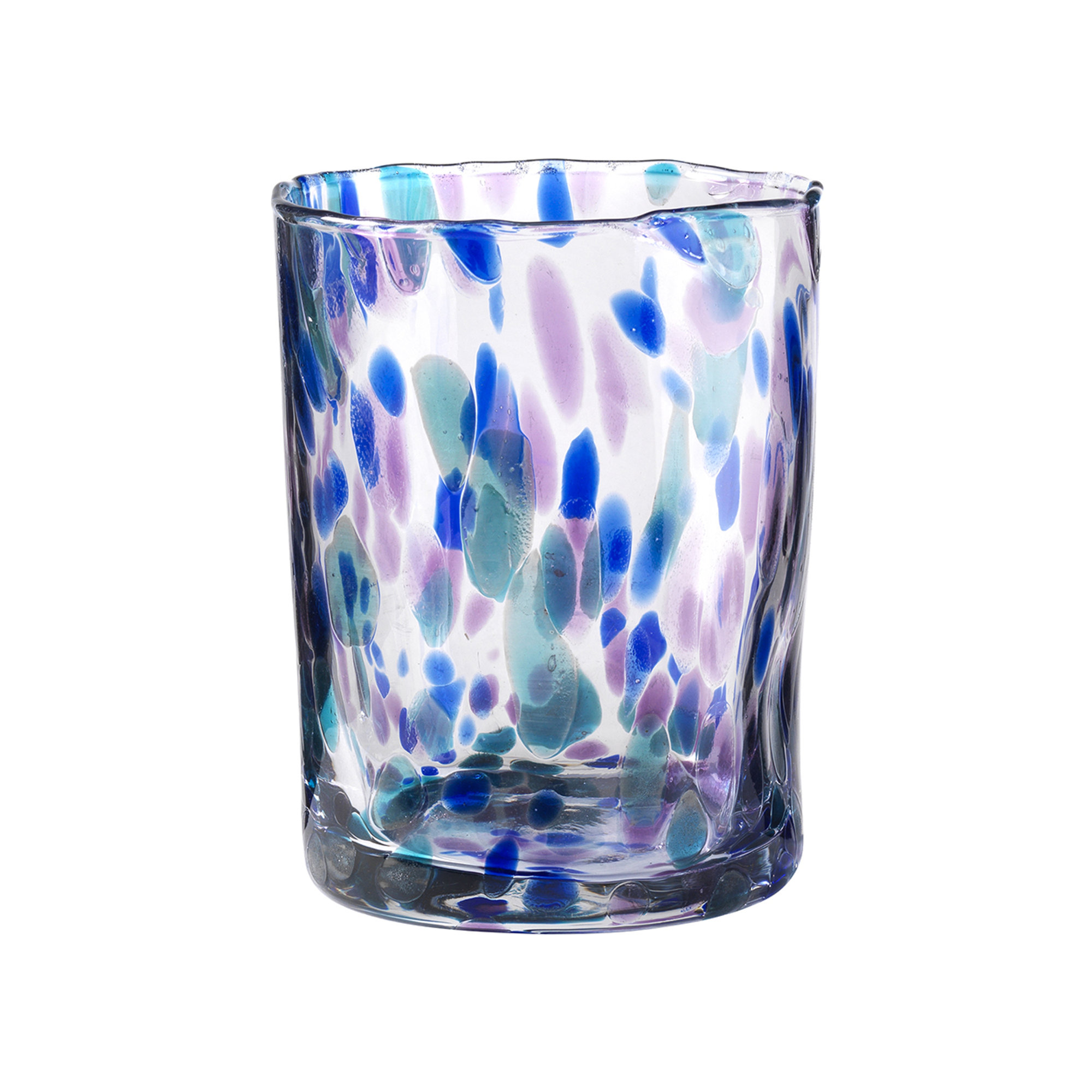 Juego de 6 uds. Banderas vaso agua h.10 cm lila Onlylux vista1