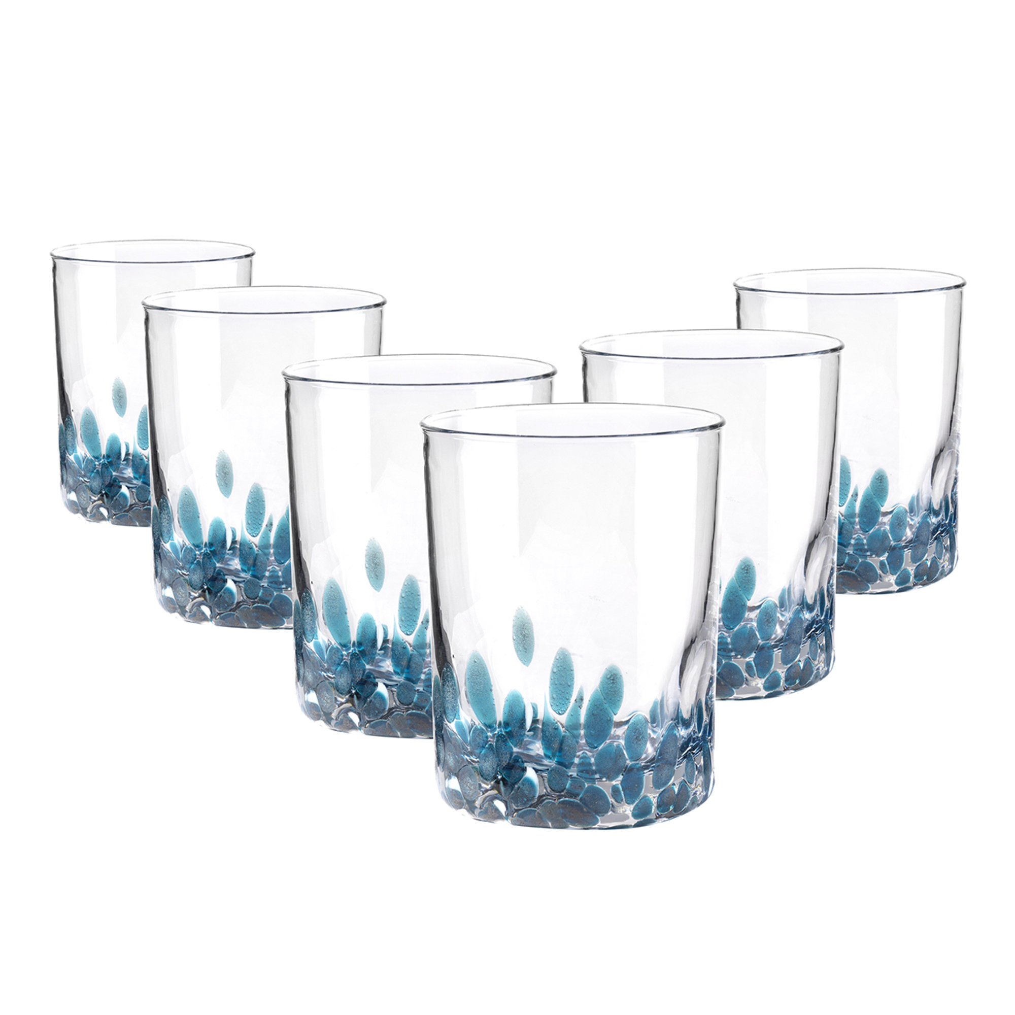 Set 6 pz. Venise bicchiere acqua h.10 cm light blu Onlylux vista1