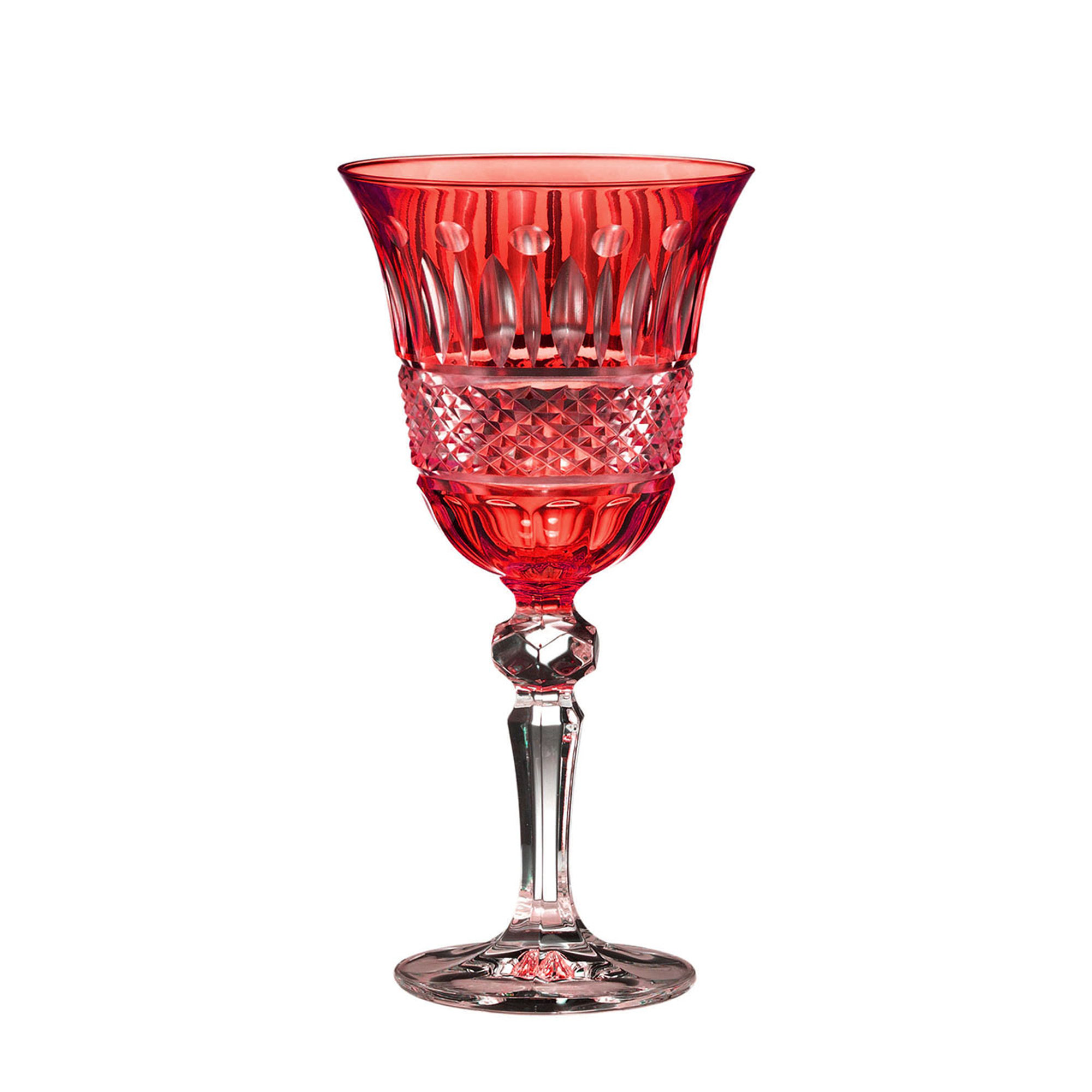 Juego de 6 pzs. Provenza cáliz para agua h.18.5 cm rojo Onlylux vista0