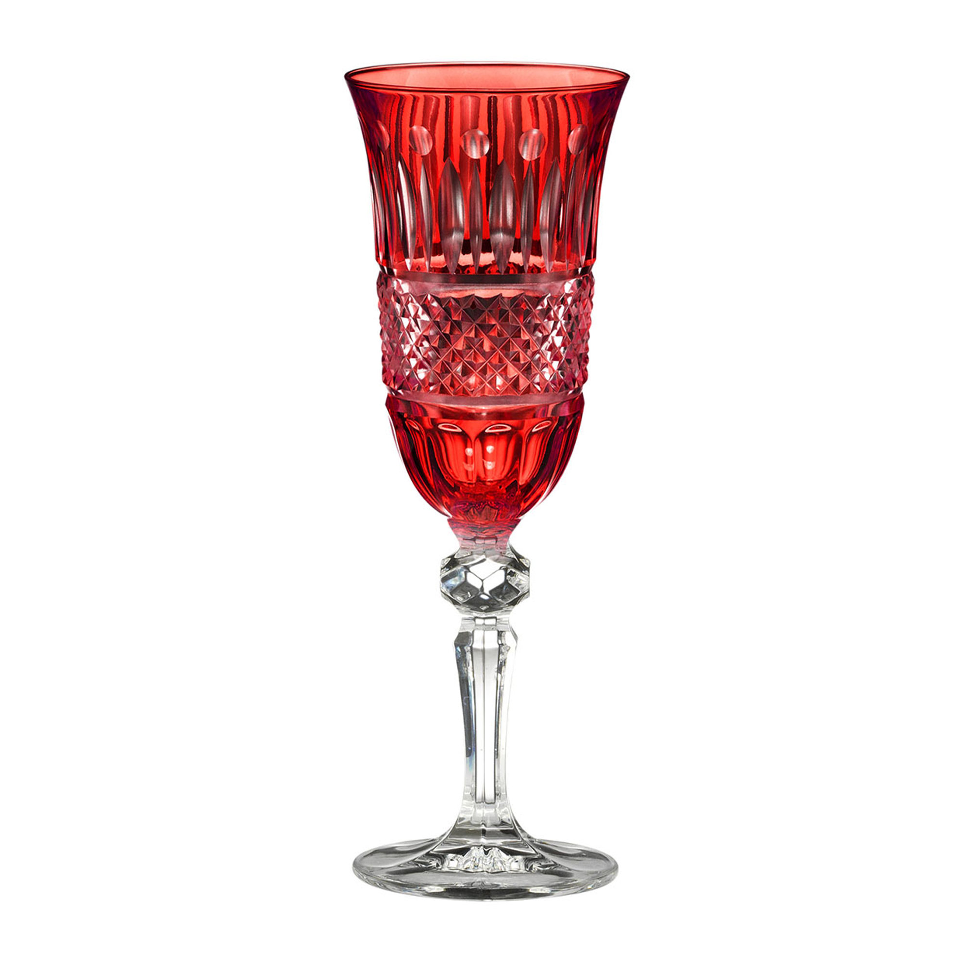 Conjunto de 6 uds. Provenza copa flauta h.20.8 cm rojo Onlylux vista0