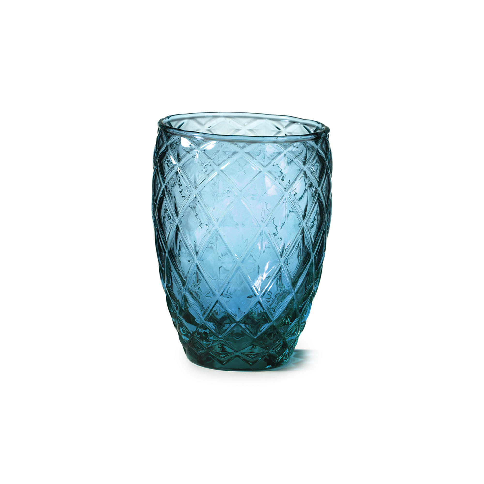 Set of 6 pcs. Diamond sea water glass h.10 cm Onlylux vista1