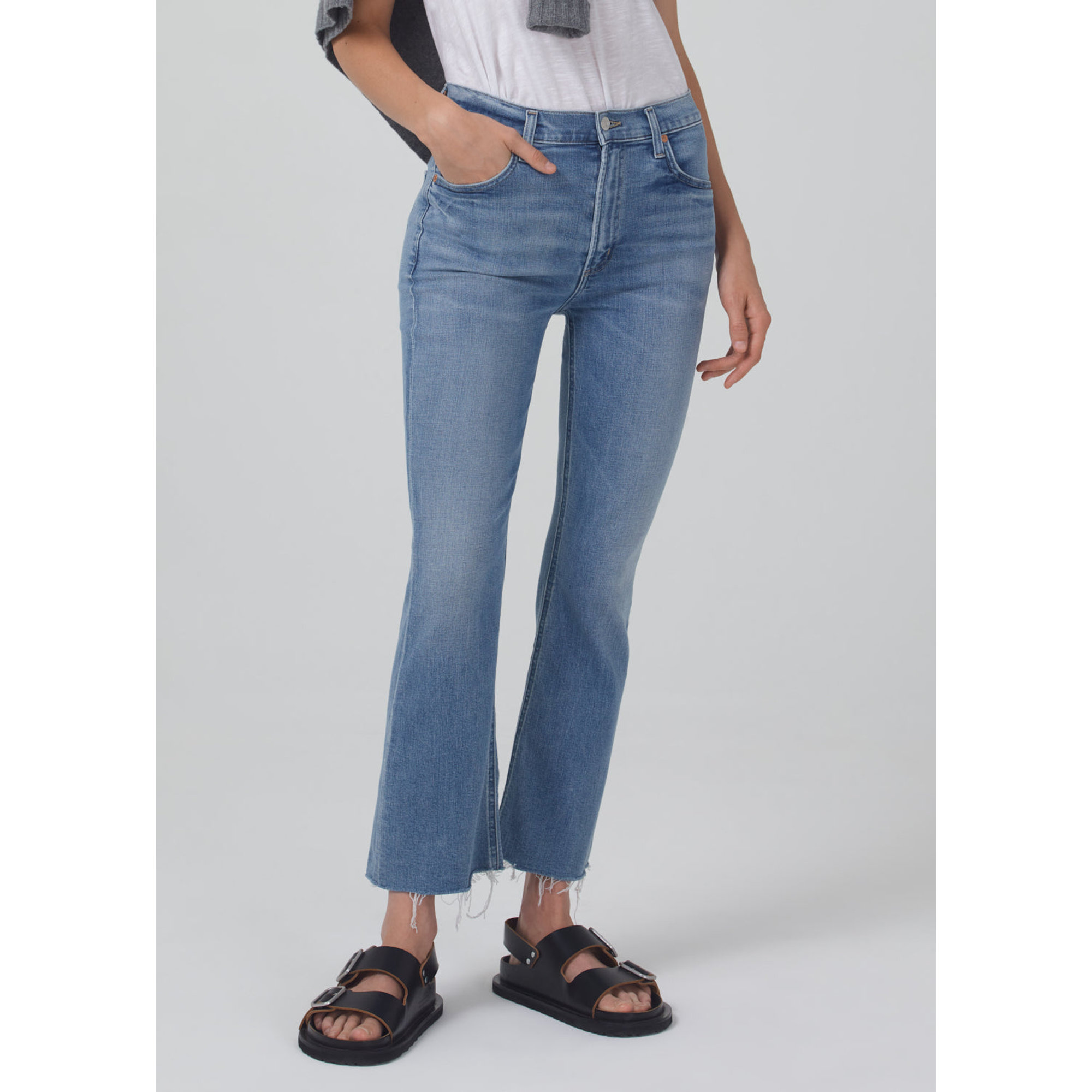 Citizens of Humanity Annina 33'' in Seashell(organic) Bianco Donna citizens of humanity vista2