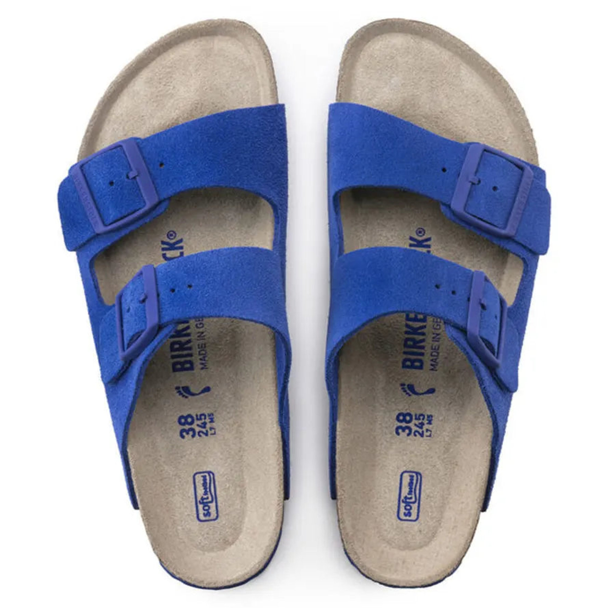 Birkenstock Arizona Sfb Sky e, Wildleder Blau Damen Birkenstock vista1