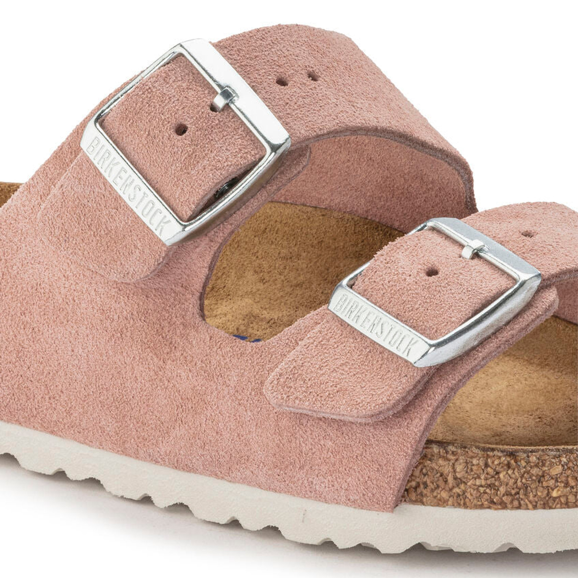 Birkenstock Arizona Sfb Pink Clay, Rosa Wildleder Damen Birkenstock vista1
