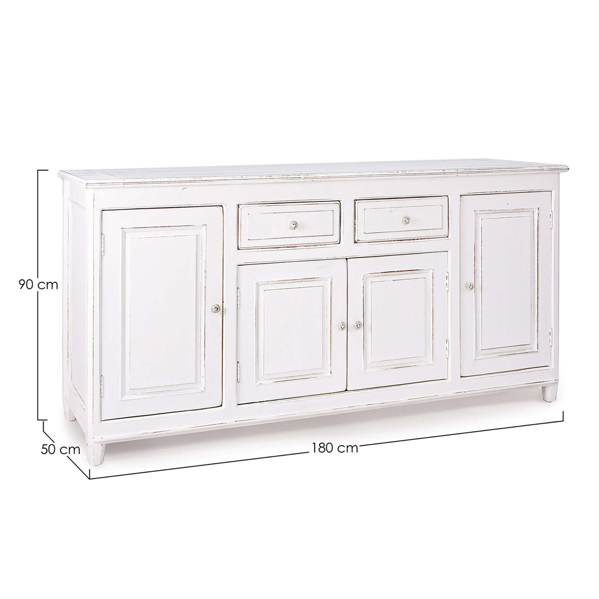 Credenza Colette 4 ante 2 cassetti Bizzotto vista4