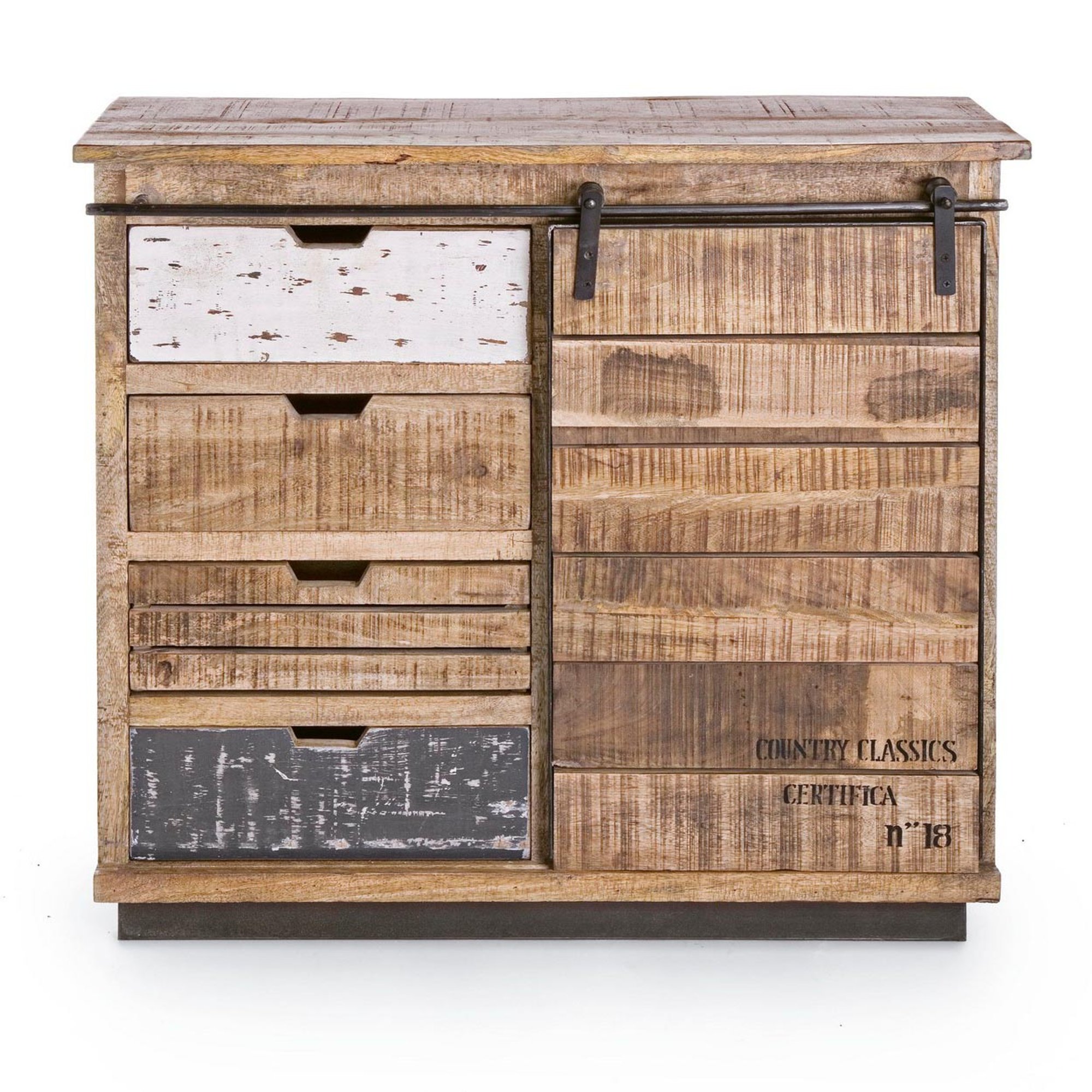 Credenza 1 anta  4 cassetti Tudor Bizzotto vista1