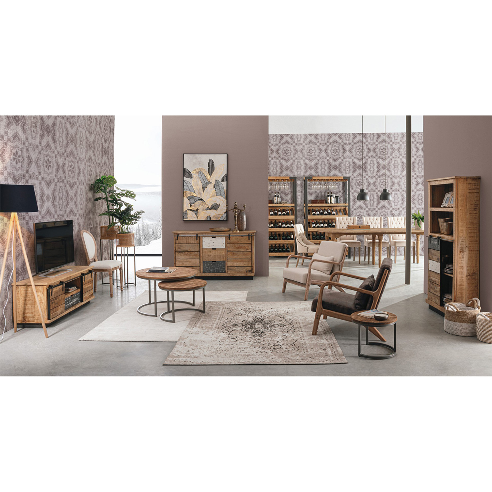 Credenza 2 ante  3 cassetti Tudor Bizzotto vista8