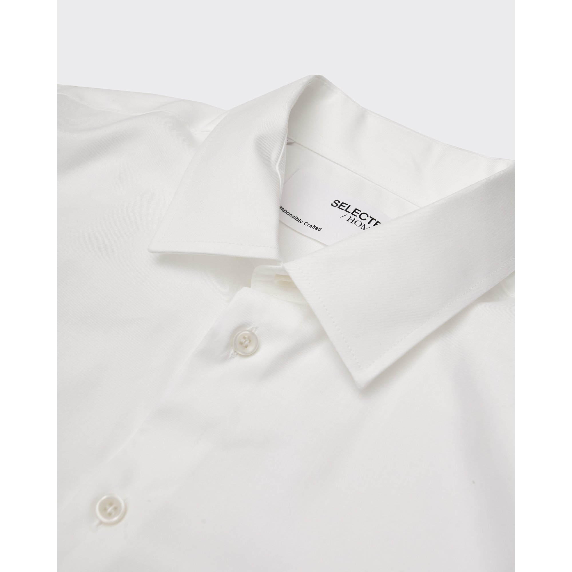 Camicia a Maniche Lunghe Ethan Bianca Selected Homme vista1