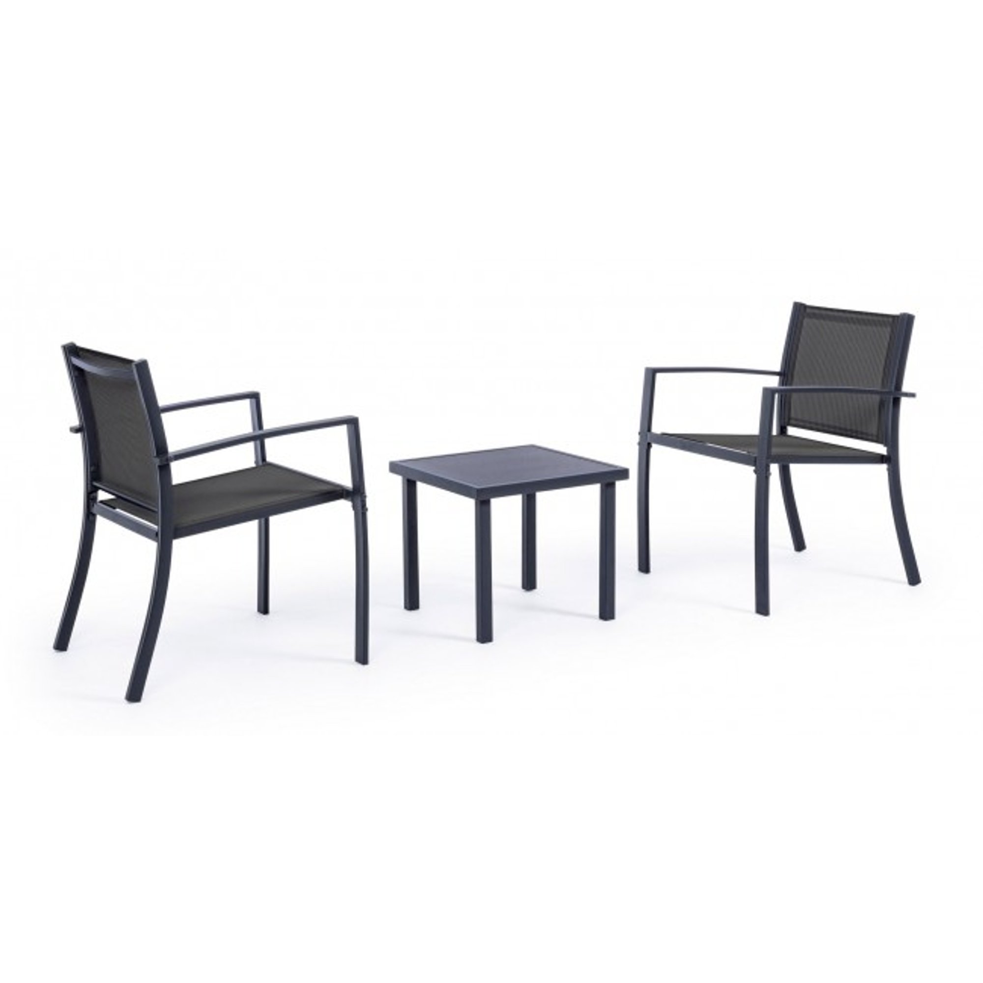 Conjunto 3 salón Auri antracita ja18 Bizzotto outdoor Obsoleto vista0