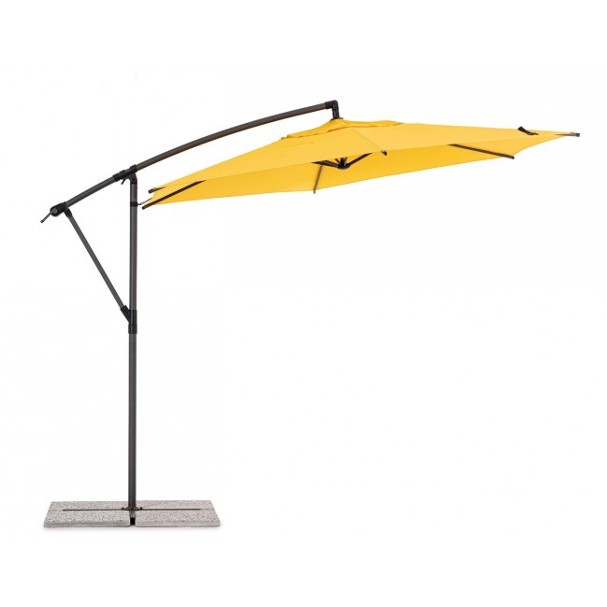 Parasol à bras Tropea 3m anthracite/mimosa Bizzotto outdoor Obsoleto vista3