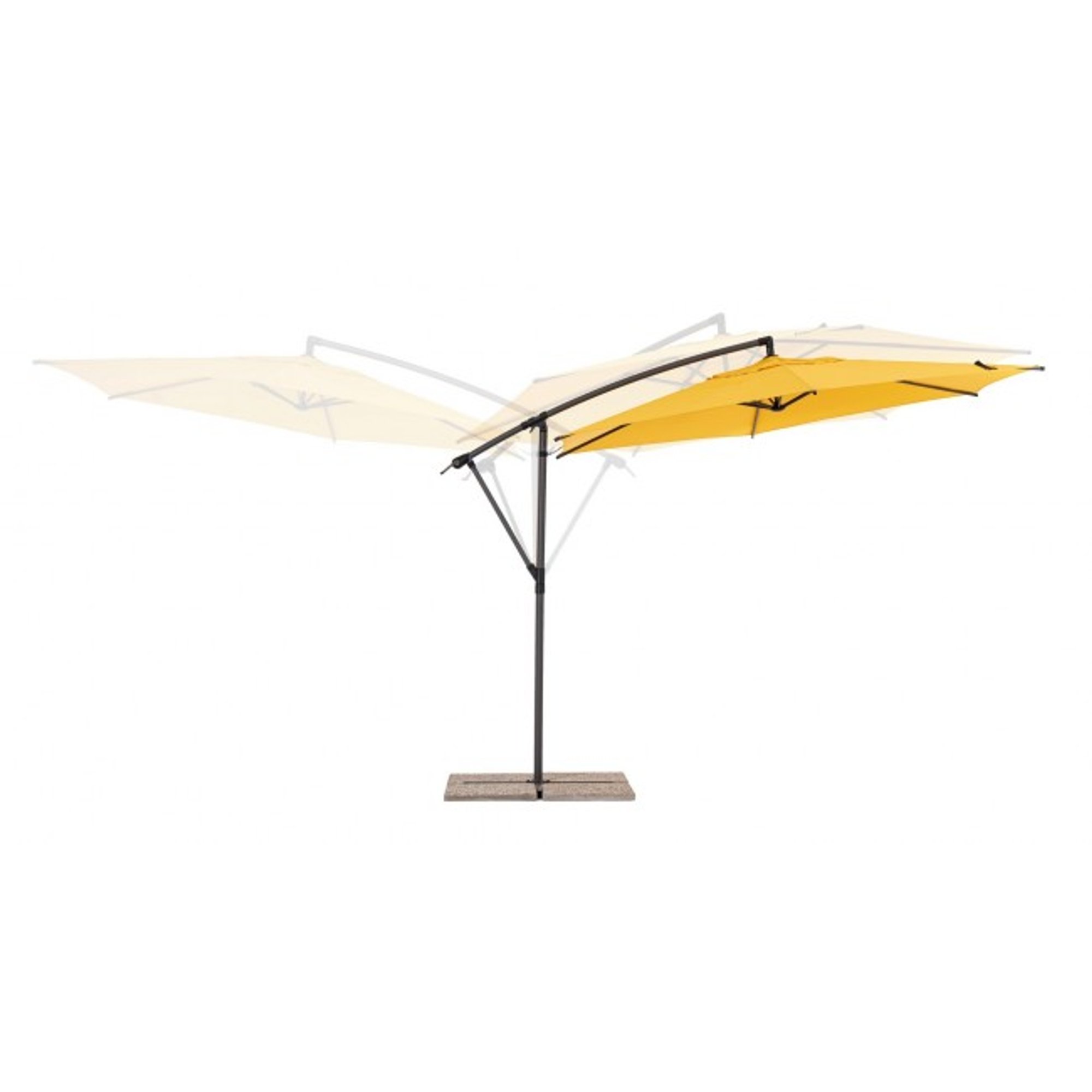 Parasol à bras Tropea 3m anthracite/mimosa Bizzotto outdoor Obsoleto vista4