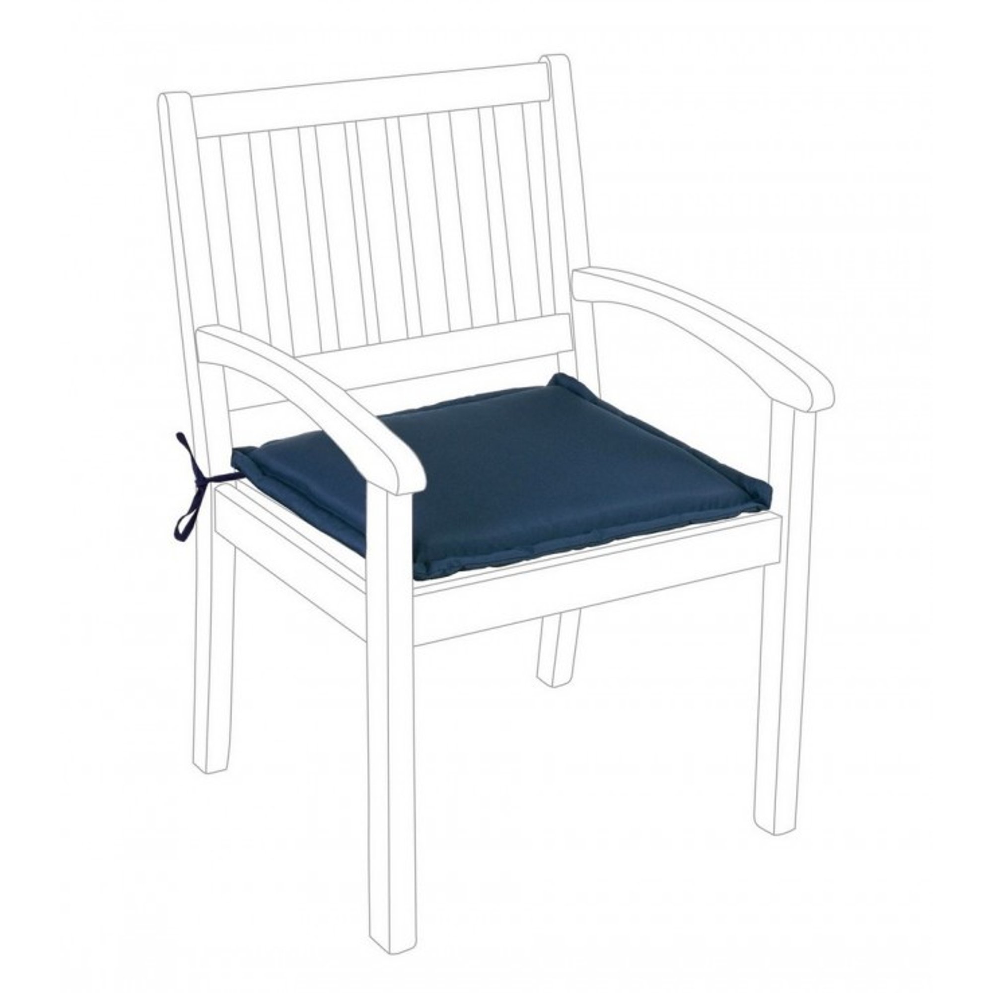 Poly180 blauw kussen stoel Bizzotto outdoor Obsoleto vista0