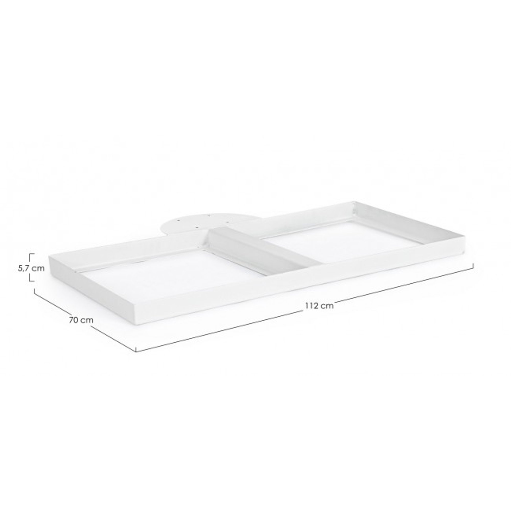 Seitlicher Sockel für Sonnenschirm Eden weiß Bizzotto outdoor Obsoleto vista1
