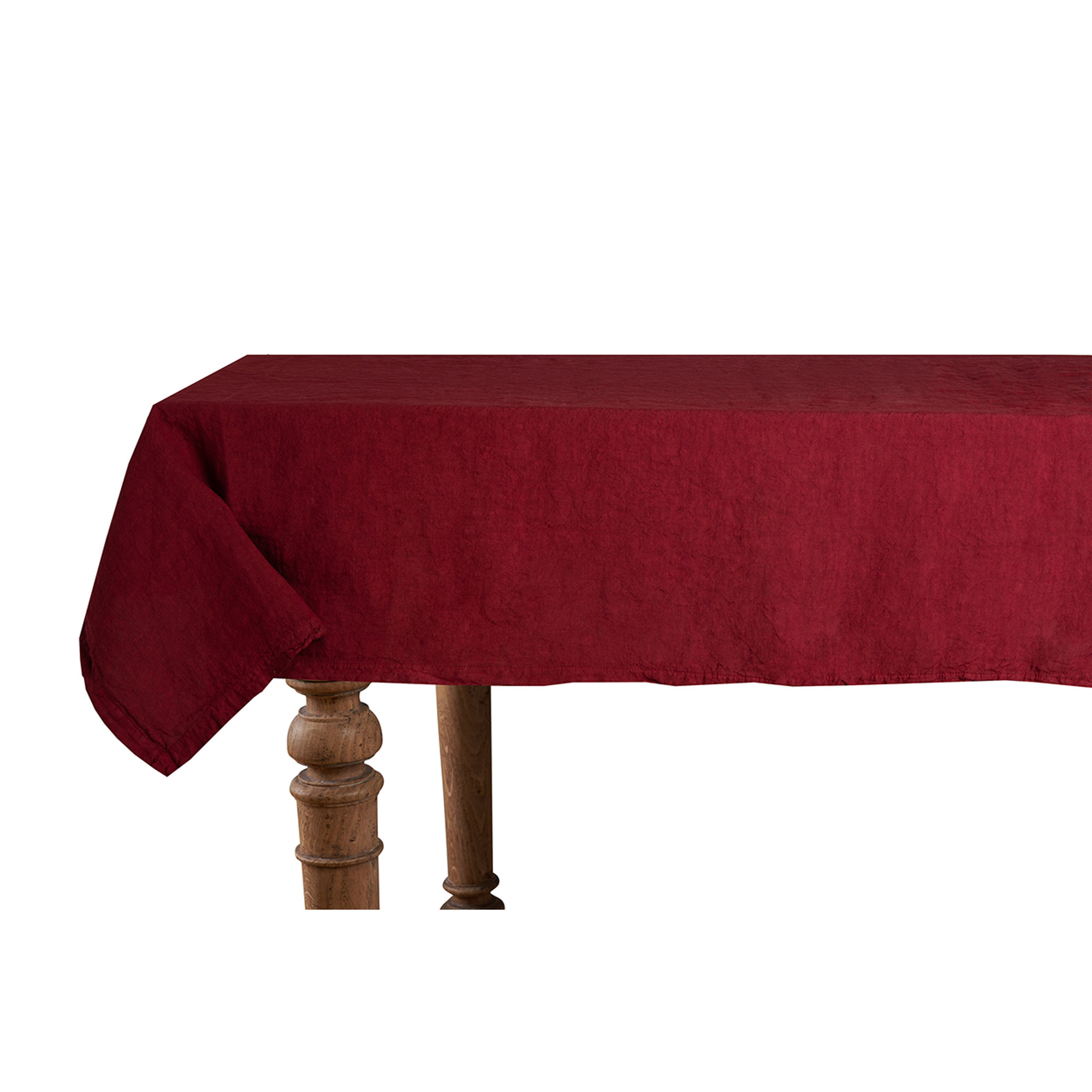 Tafelkleed 140x240 Zuiver Linnen Kersenrood Puro lino vista0