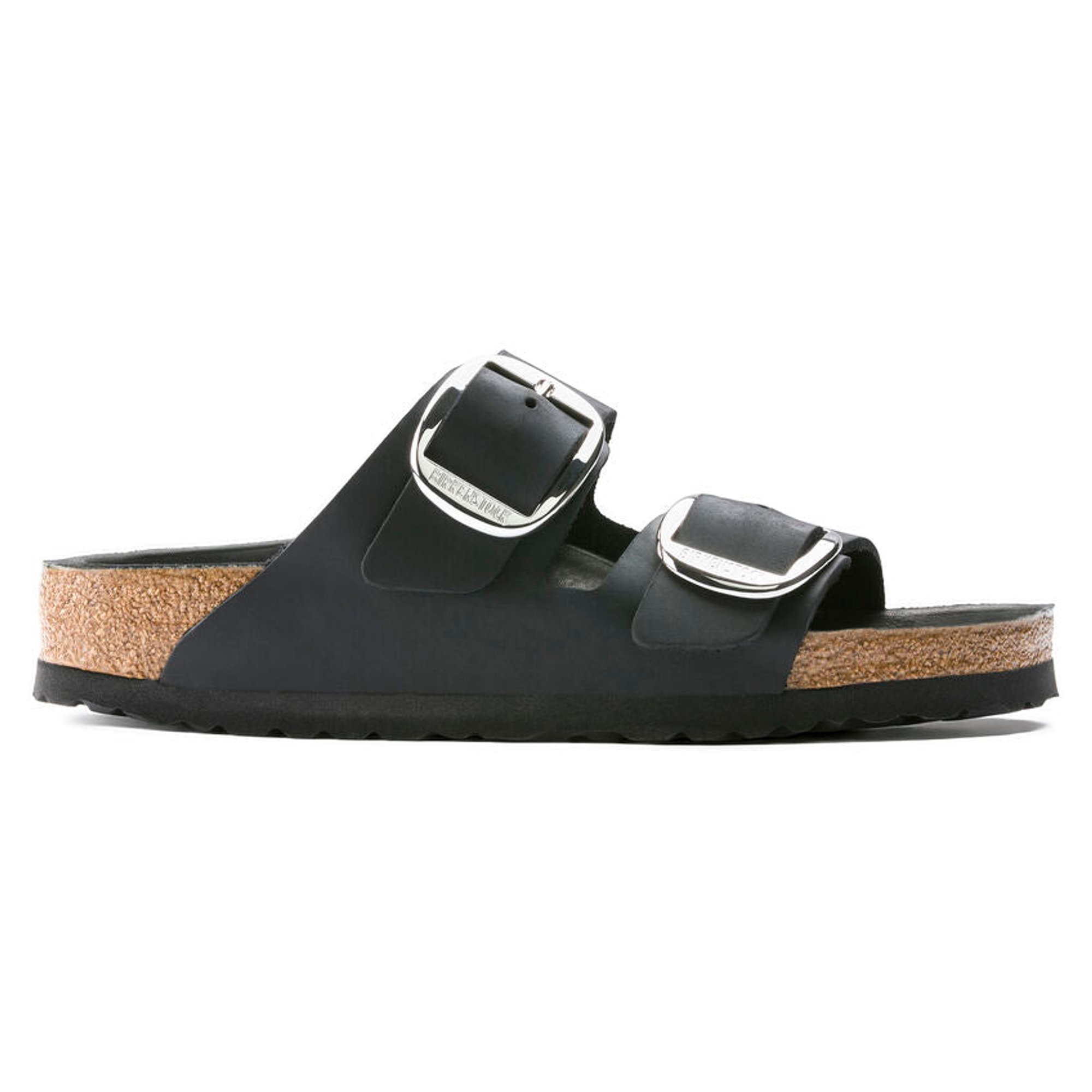 Birkenstock Ciabatta Arizona Big Buckle Black Oiled Leather-calz.s Nero Donna Birkenstock vista0