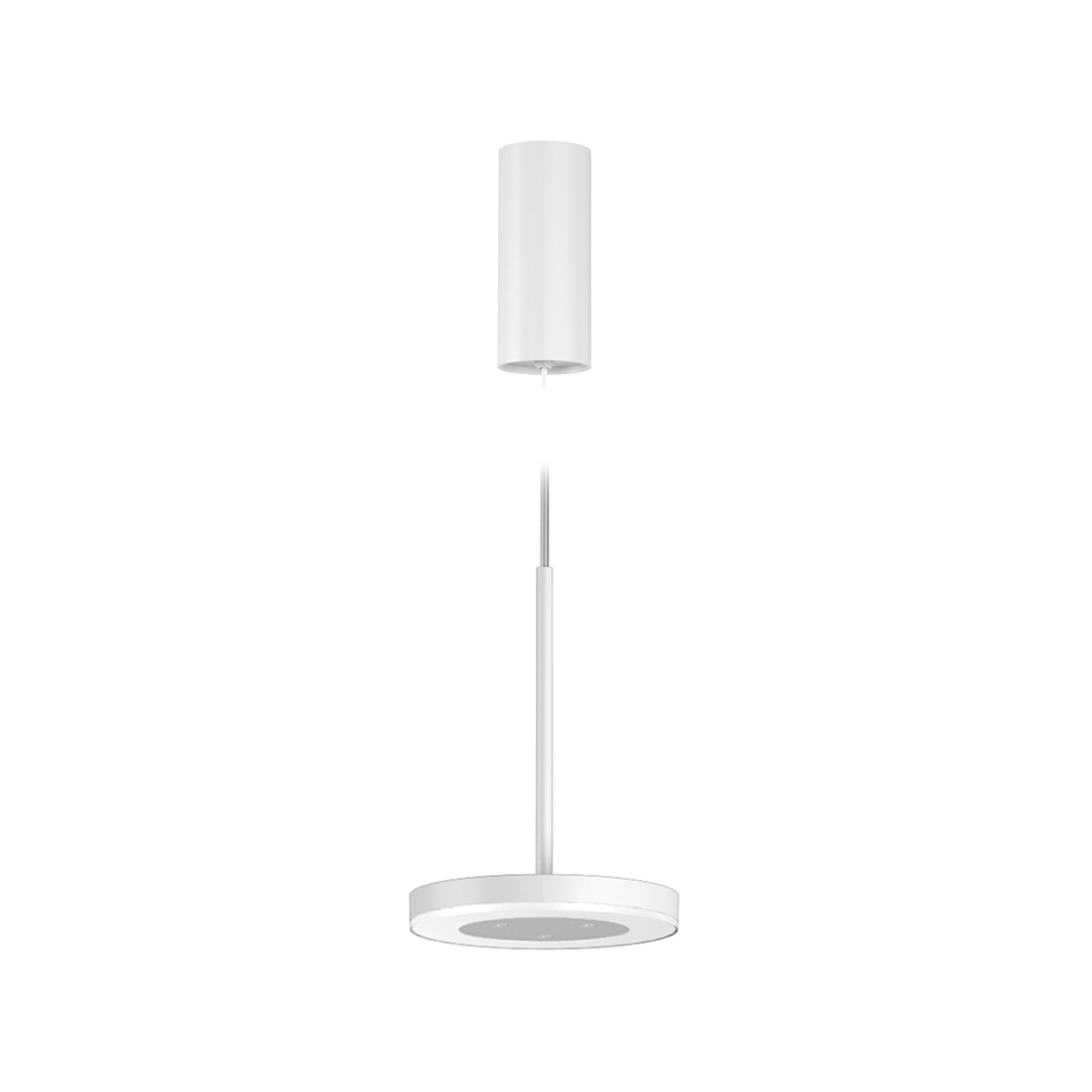 Bella - Lampada a sospensione a luce diretta in alluminio bianco Panzeri luce vista0