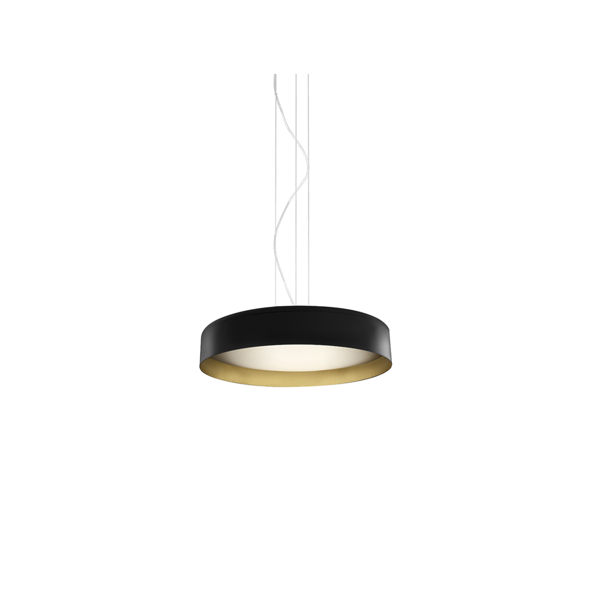 Ginevra - lampada a sospensione nero/oro - 50cm Panzeri luce vista0