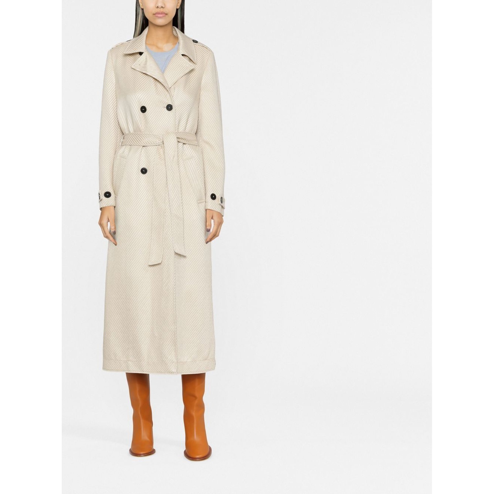 Trench Diagonale Couture Forte_Forte  vista1