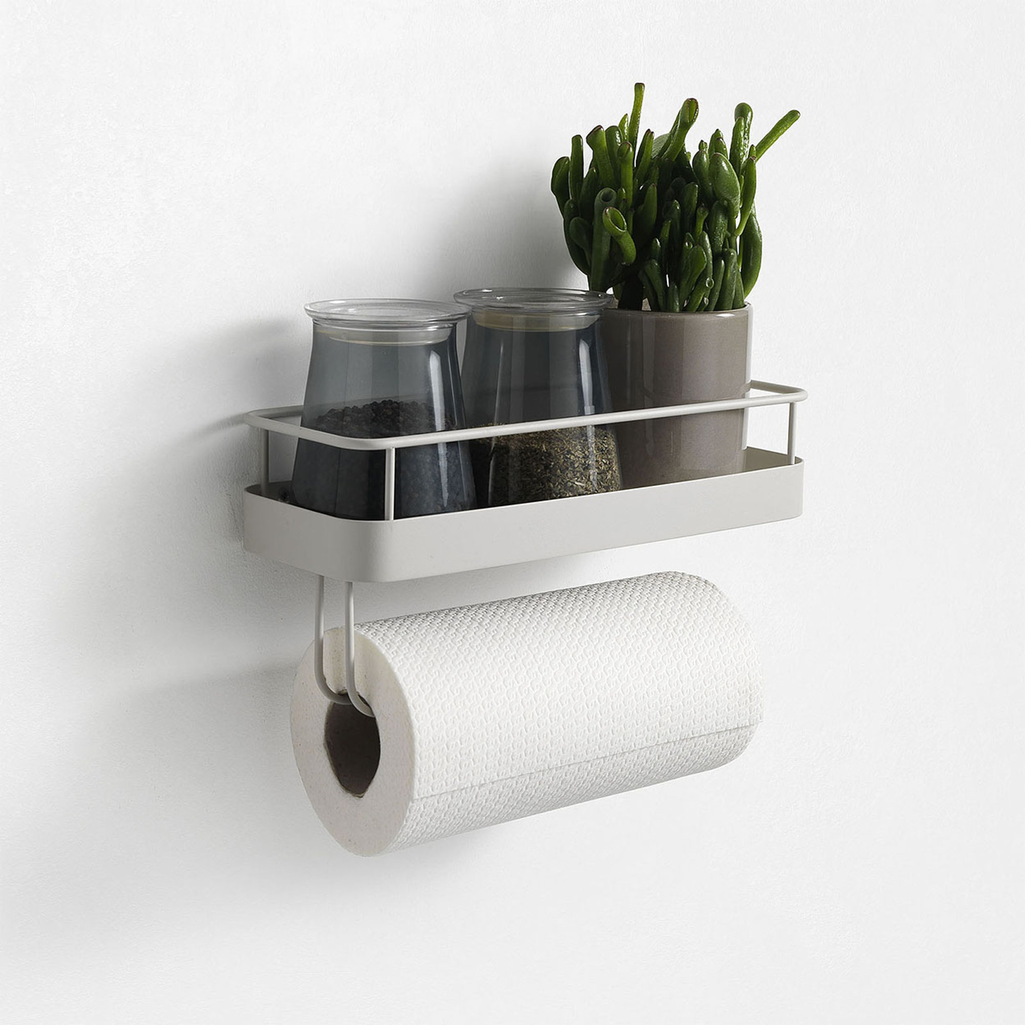 Etagère avec porte essuie-tout TOON blanc TFT Home vista1