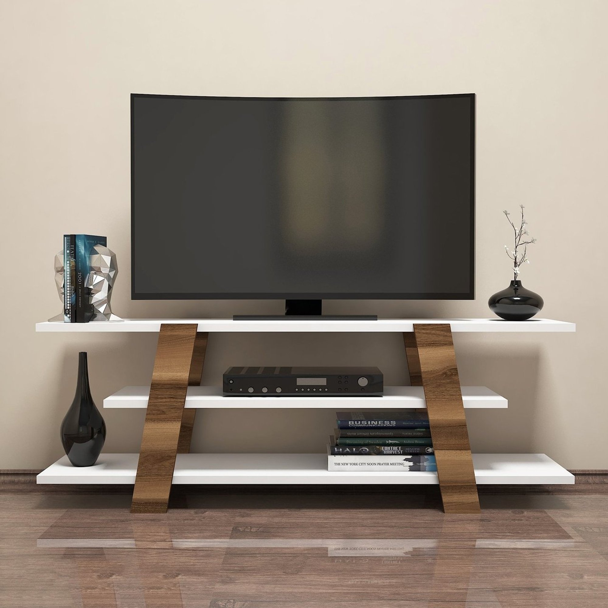 Mueble TV Nocebianco Kalune Design vista2