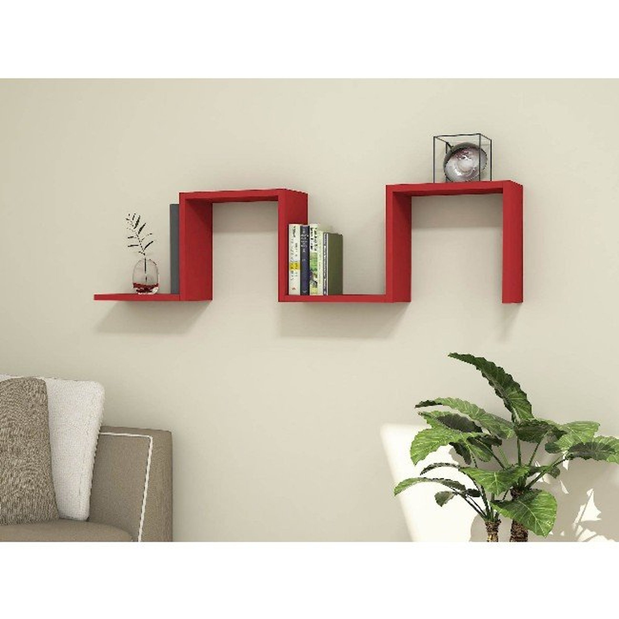 Alfa - Étagère - Rouge - 30 x 16 x 30 cm Magazzino Obsoleto vista4