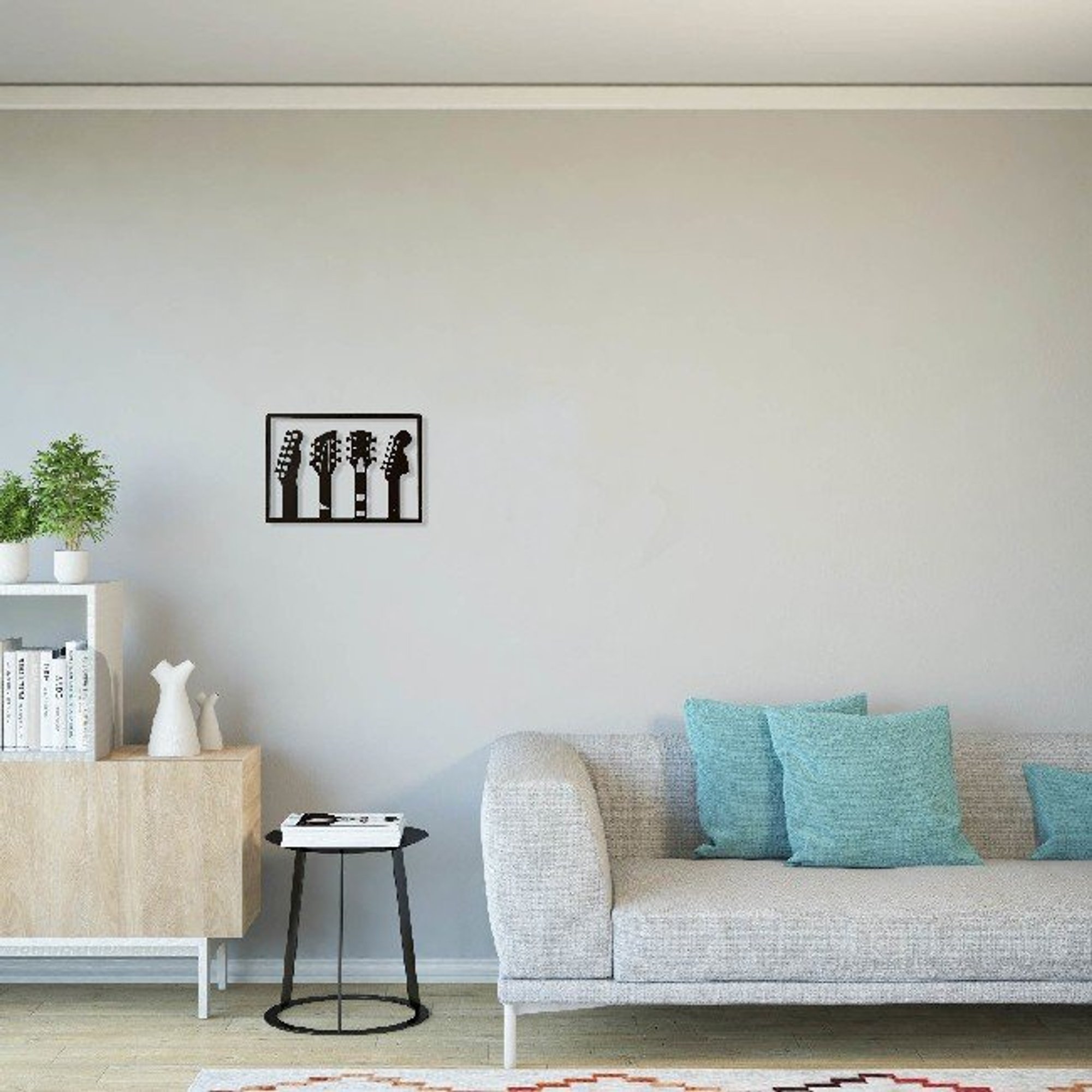 Décoration murale guitare Homemania Living vista2