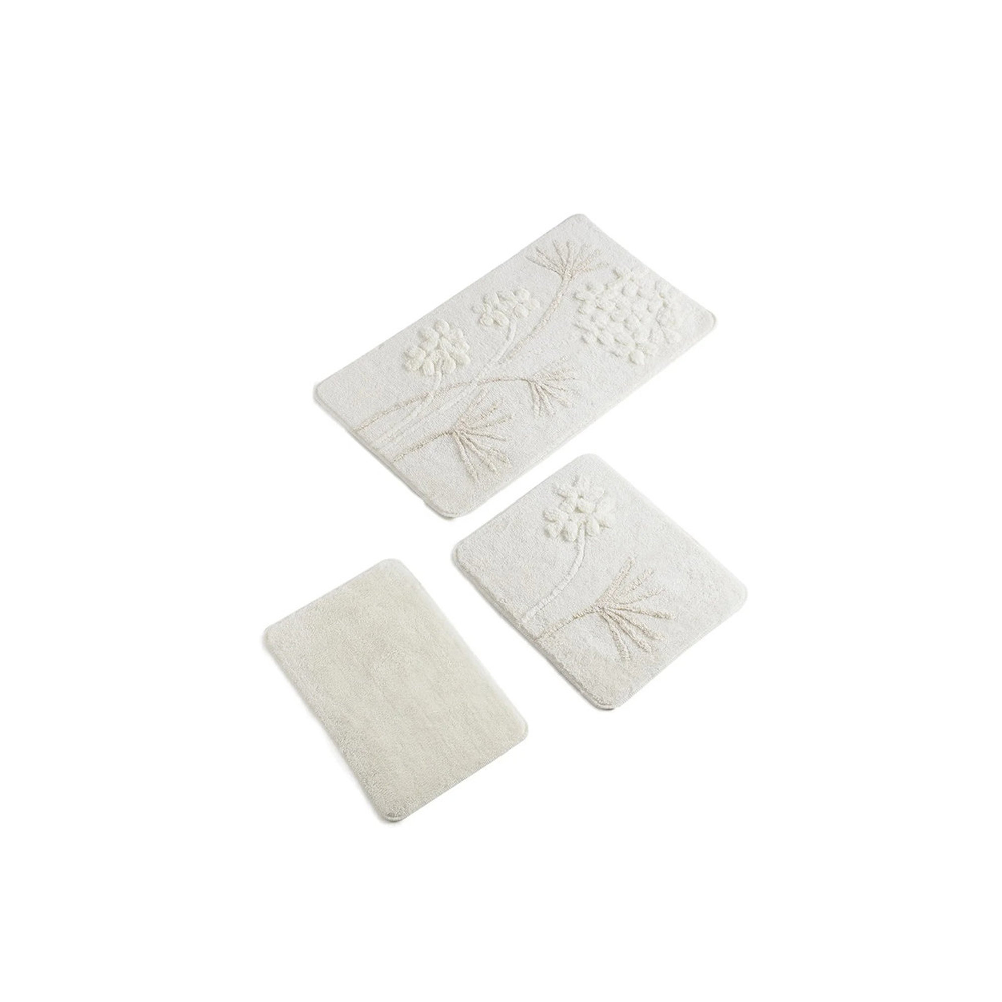Orkide - Ecrub Bath Mat Set (3 Pieces) Colorful vista4