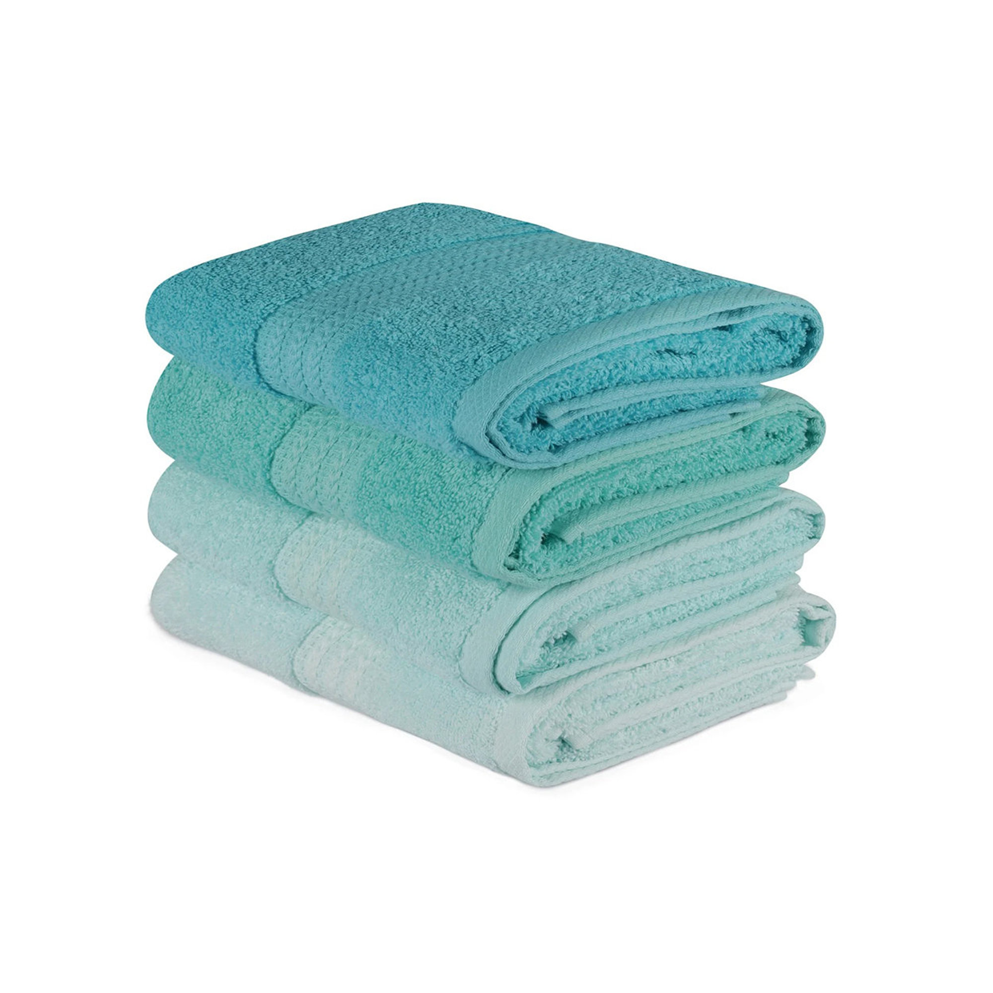 Rainbow - Set handdoeken aqua groen (4 stuks) Colorful vista4