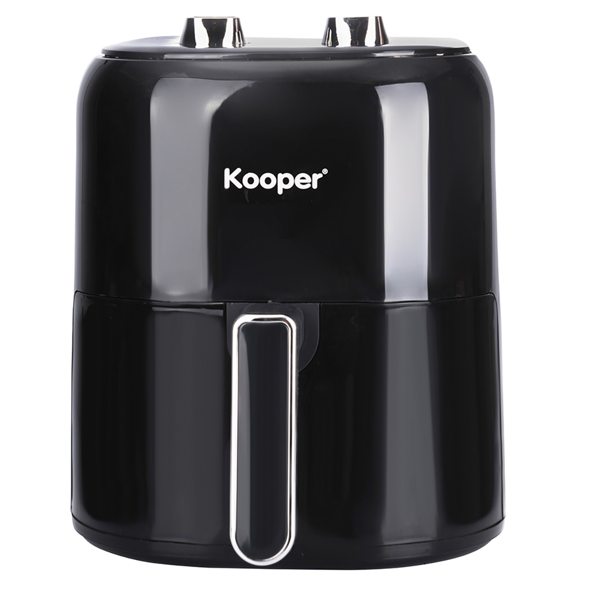 Friggitrice aria 5,5lt 1400w black e manopole silver Kooper vista3