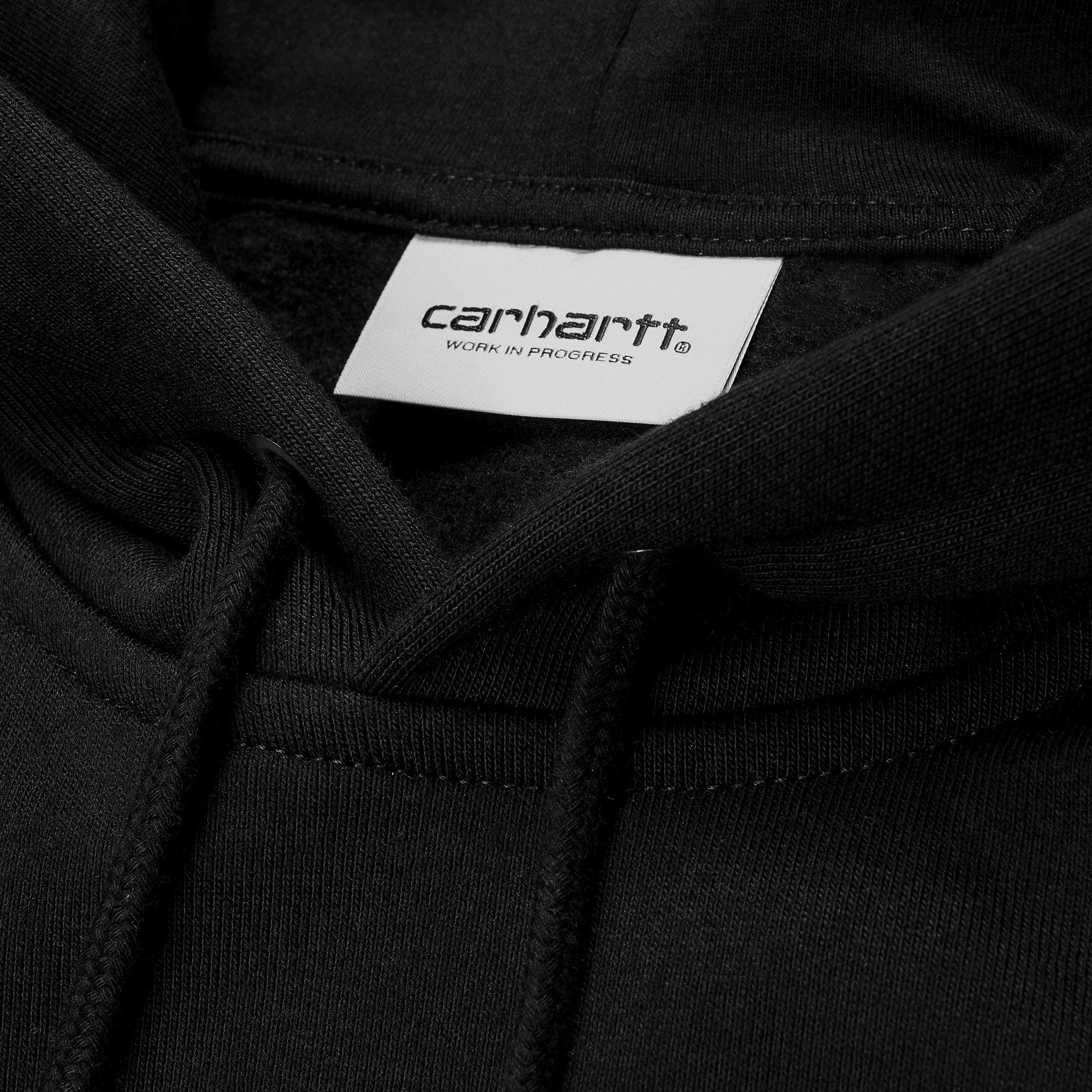 Carhartt Wip Hooded Chase Sweat Coton Noir Homme CARHARTT WIP vista2